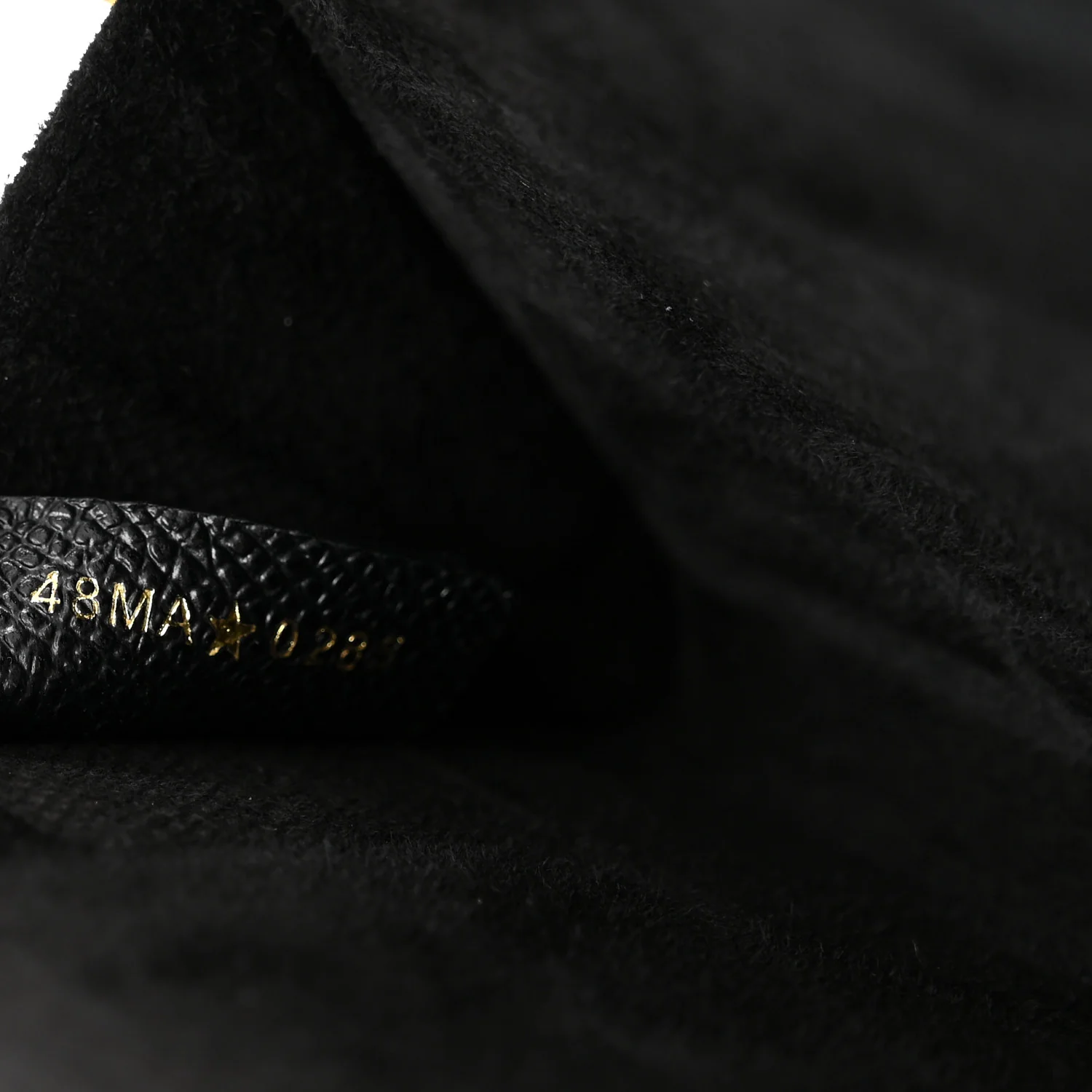 Grained Calfskin Caro Double Pouch Black - Image 8