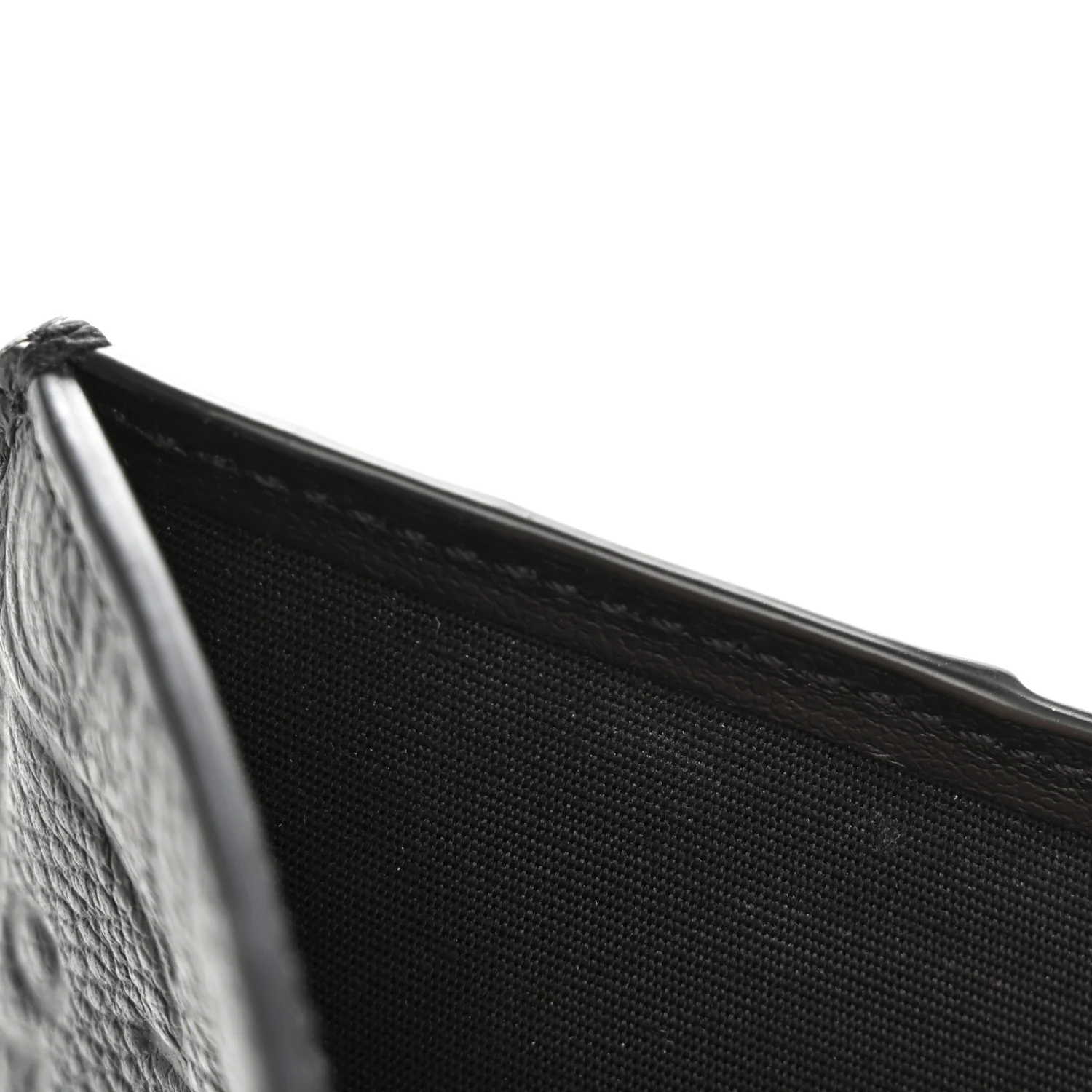 Grained Calfskin Embossed Dior Gravity BiFold Wallet Black - Image 8