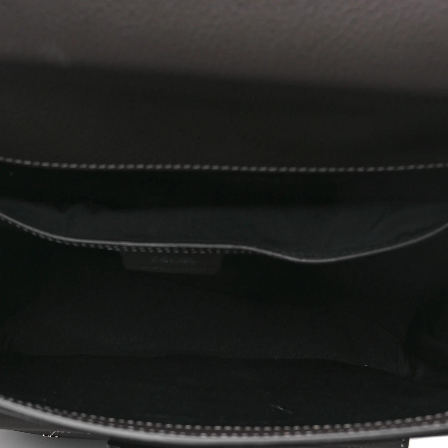Grained Calfskin Maxi Gallop Sling Bag Grey - Image 5