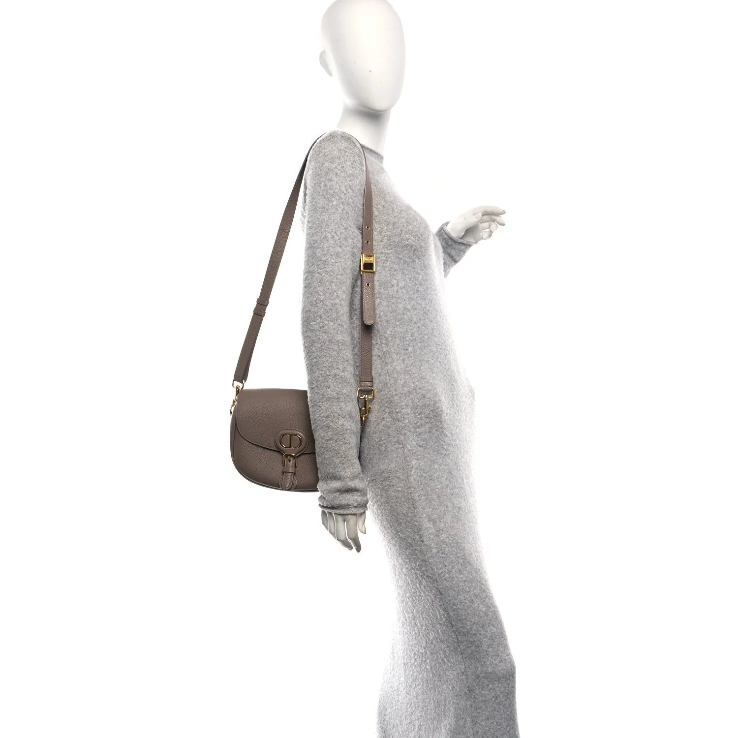 Grained Calfskin Medium Bobby Flap Warm Taupe - Image 2