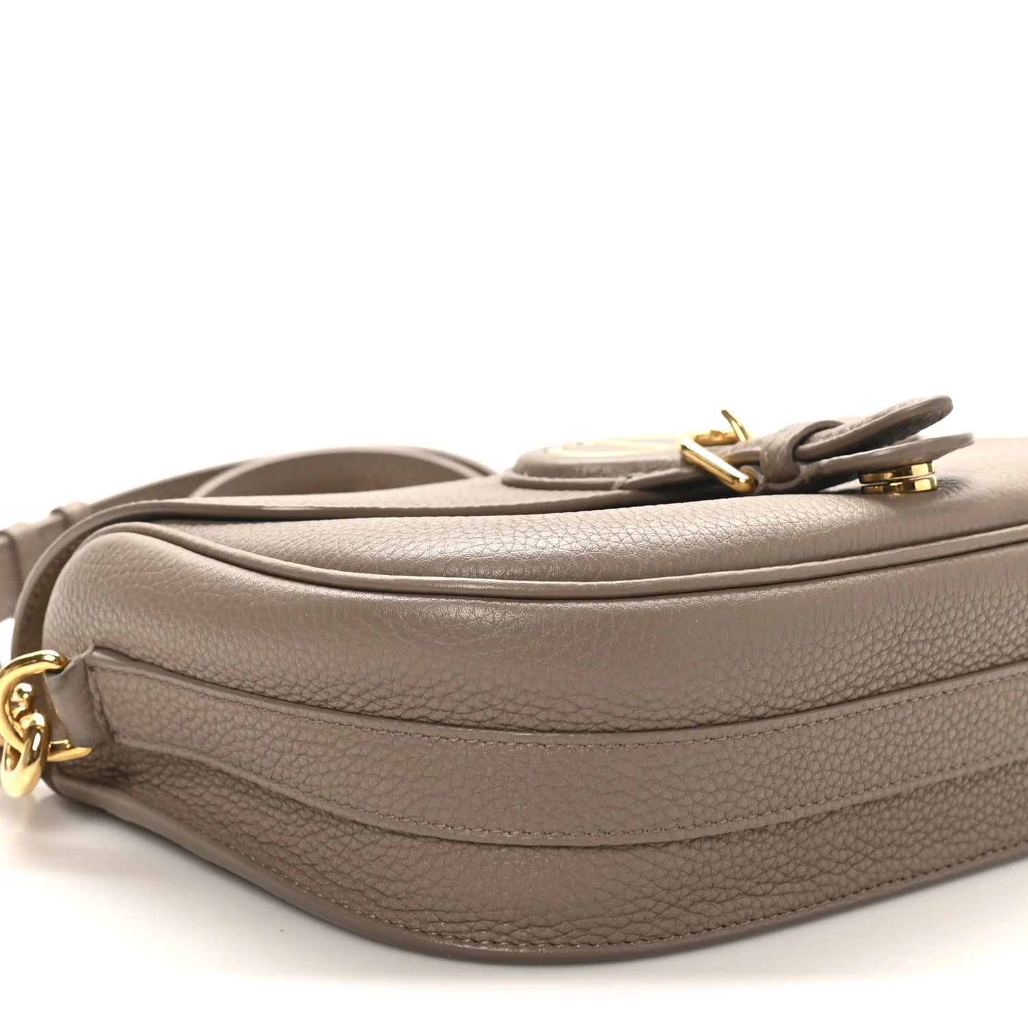 Grained Calfskin Medium Bobby Flap Warm Taupe - Image 8