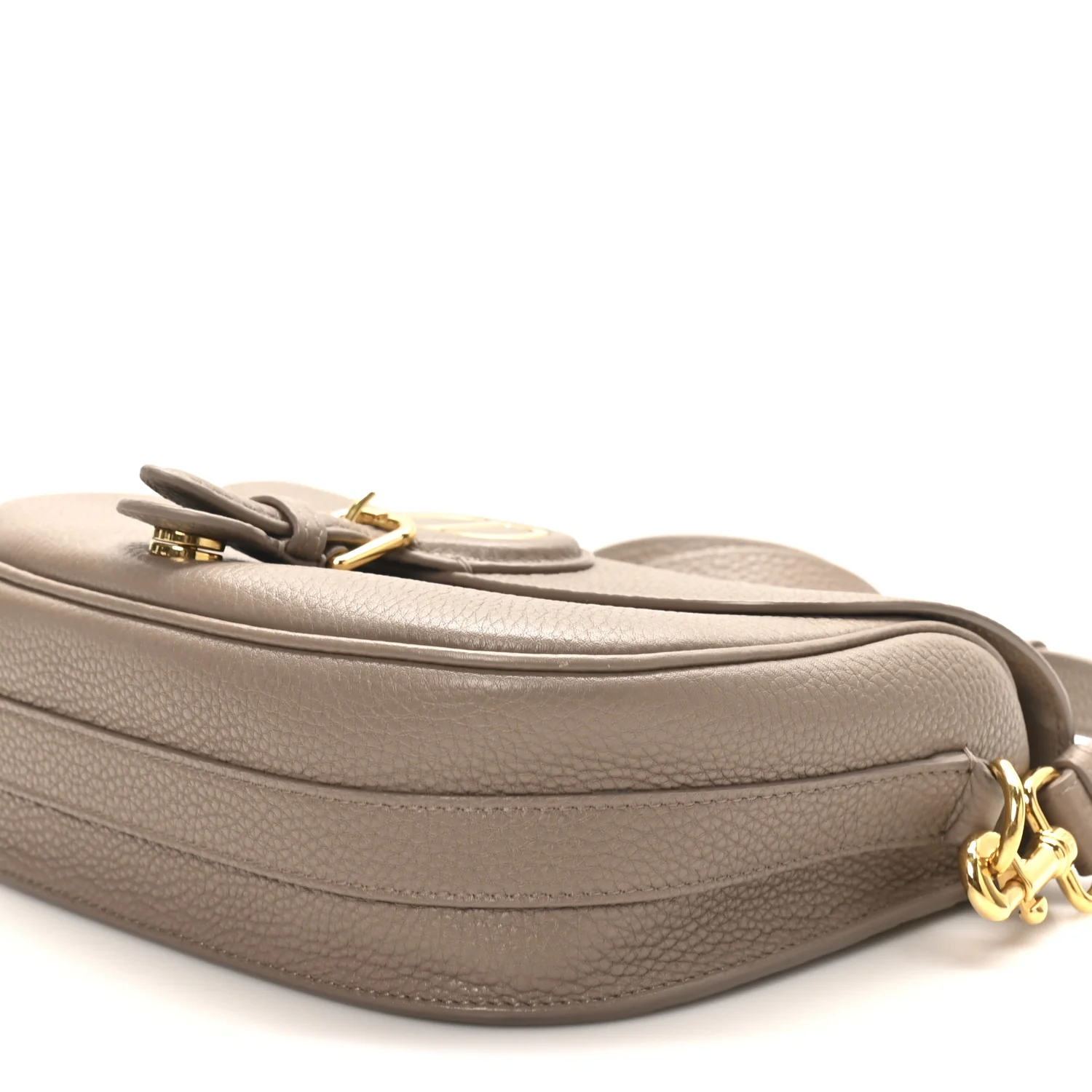 Grained Calfskin Medium Bobby Flap Warm Taupe - Image 9