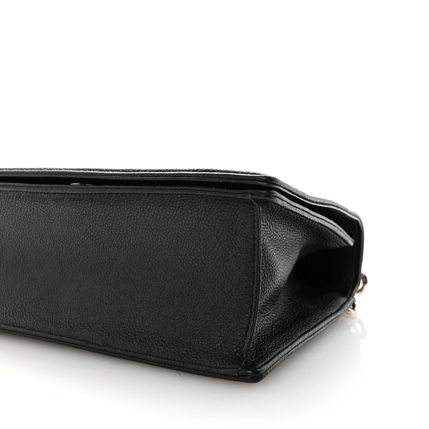 Grained Calfskin Medium Diorama Flap Bag Black - Image 9
