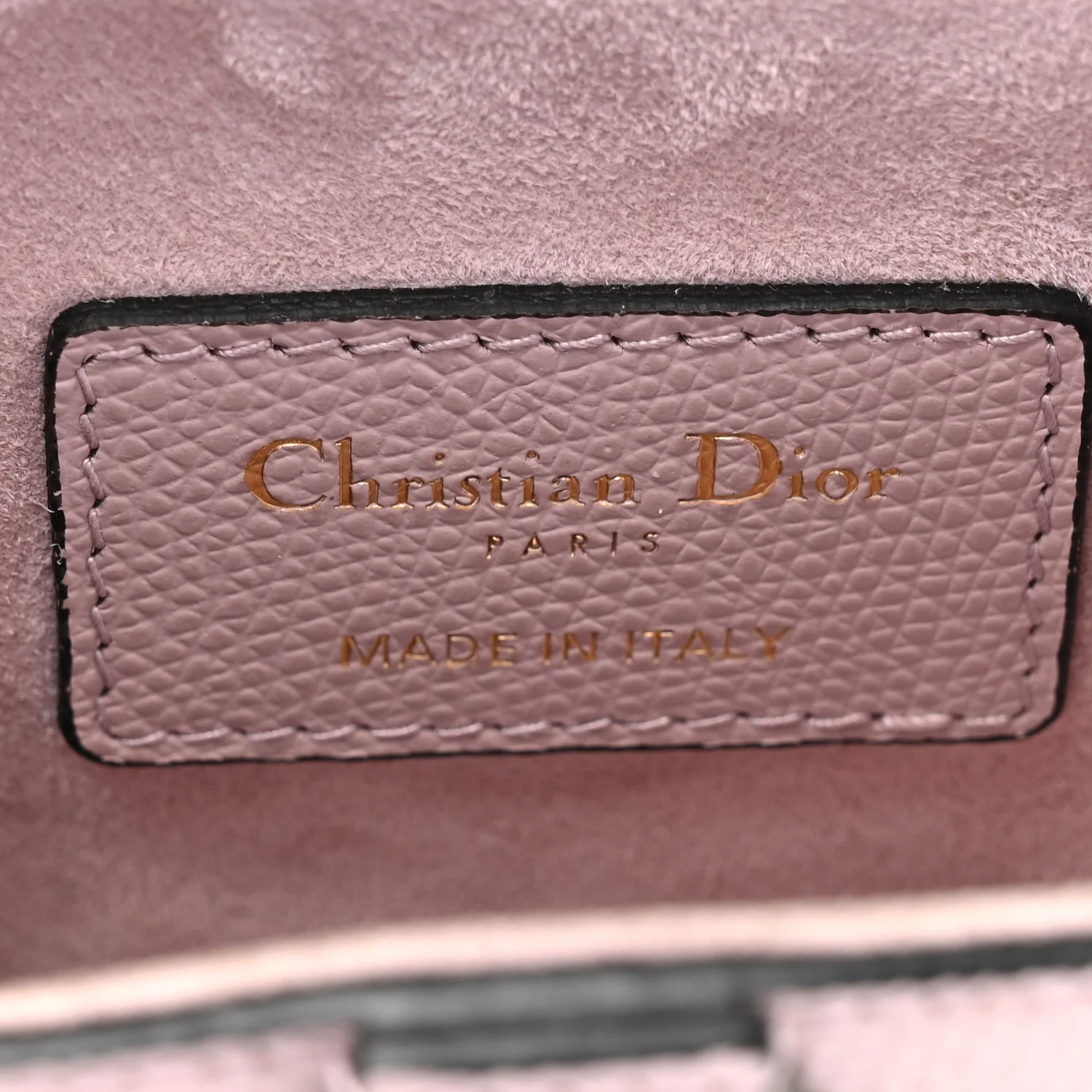 Grained Calfskin Mini Saddle Bag Light Pink - Image 6