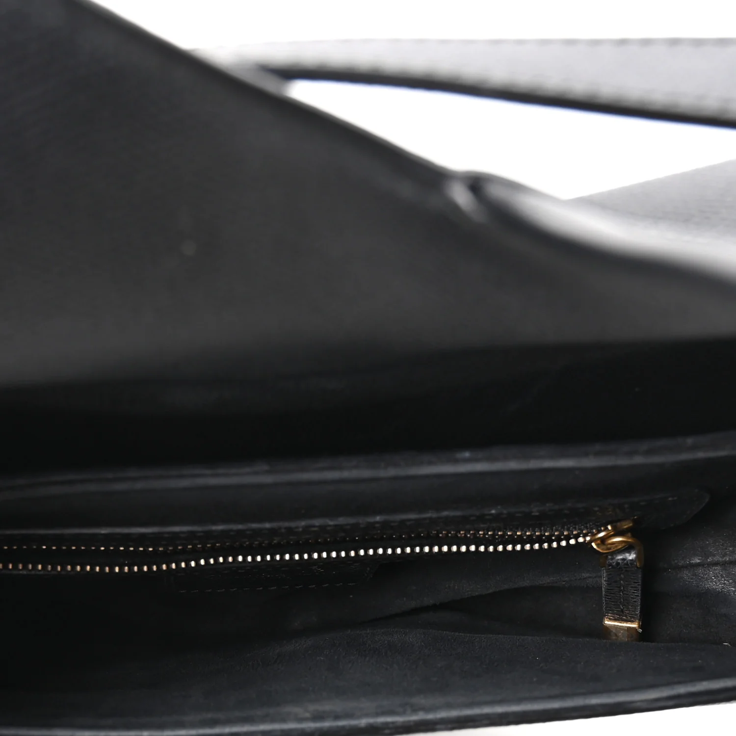 Grained Calfskin Saddle Bag Black - Image 5