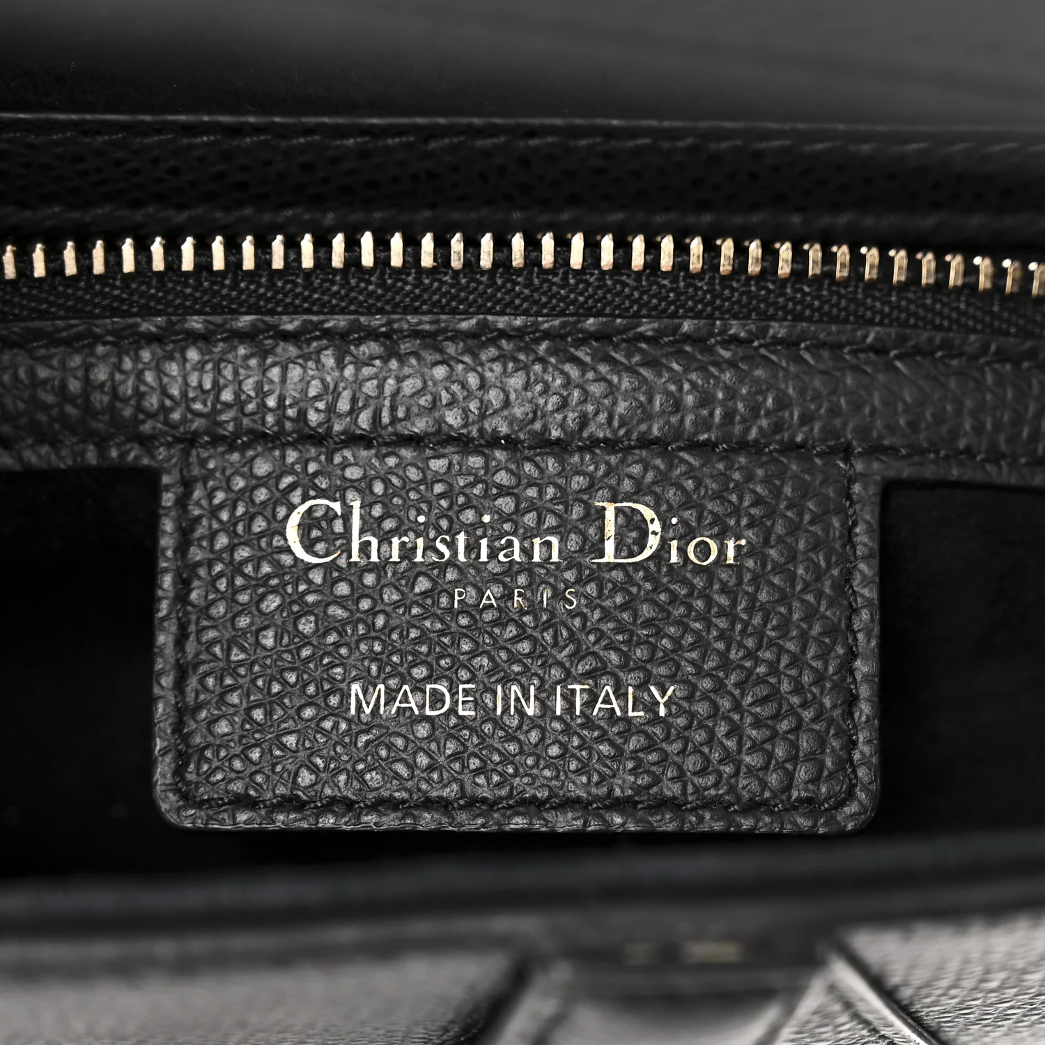 Grained Calfskin Saddle Bag Black - Image 6