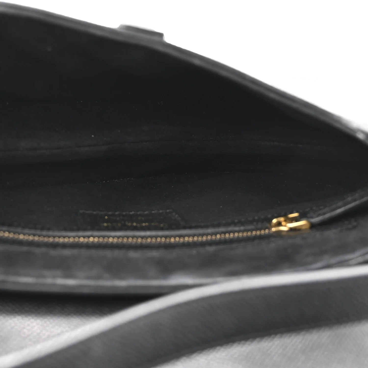 Grained Calfskin Saddle Bag Black - Image 5