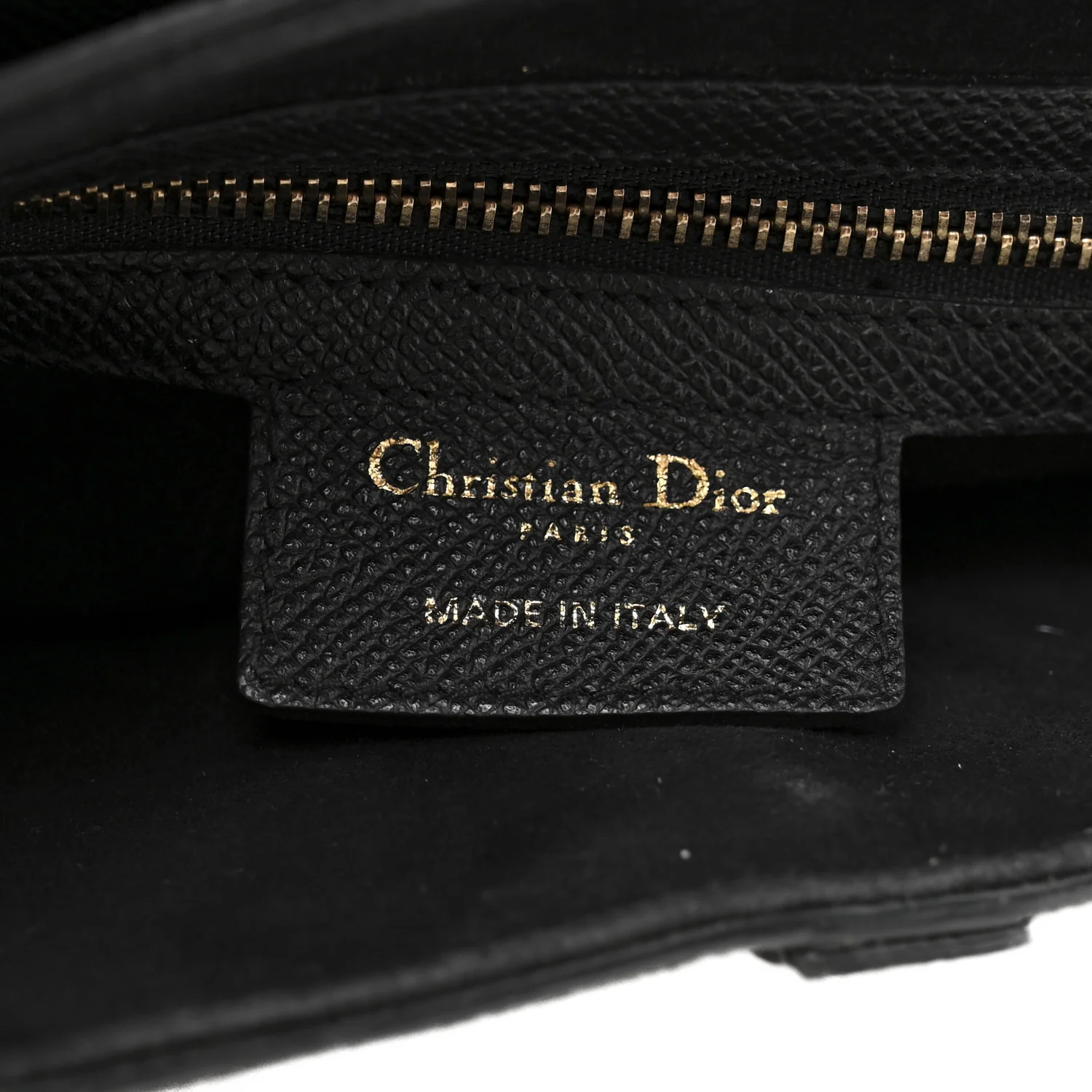 Grained Calfskin Saddle Bag Black - Image 6