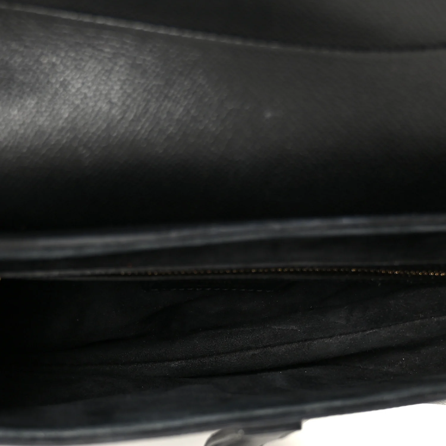 Grained Calfskin Saddle Bag Black - Image 5