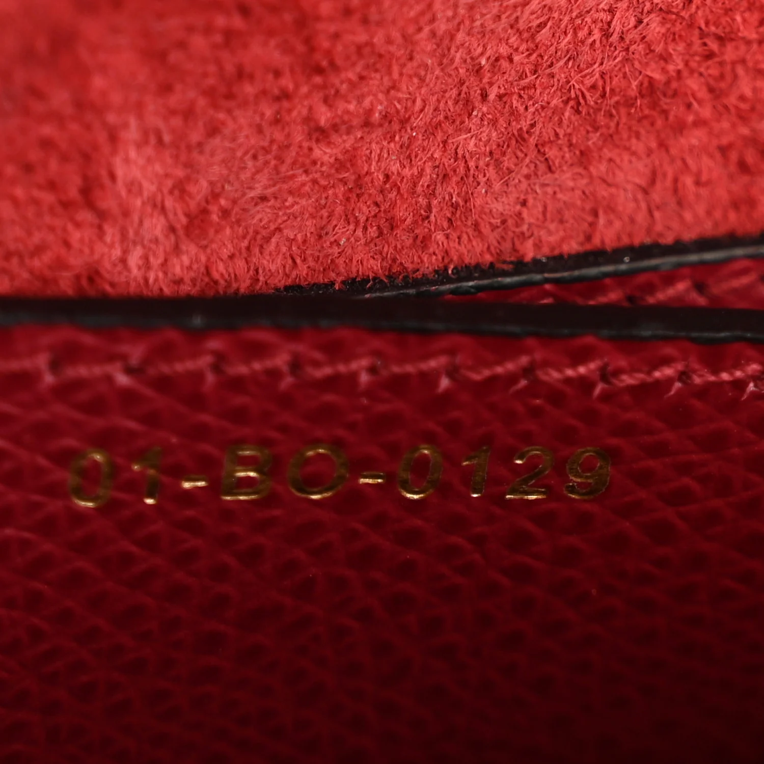 Grained Calfskin Saddle Bag Red - Image 7