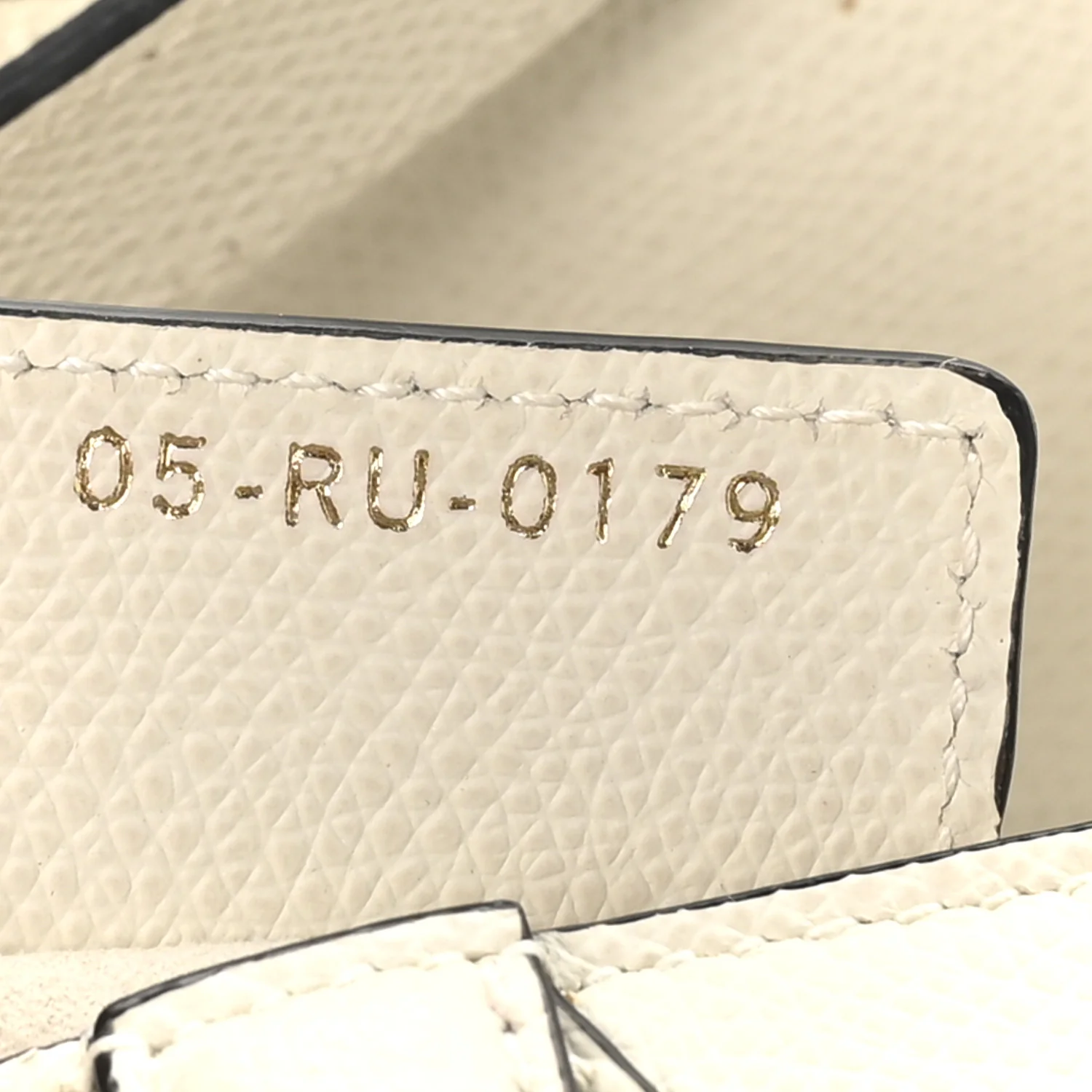 Grained Calfskin Saddle Bag White - Image 8