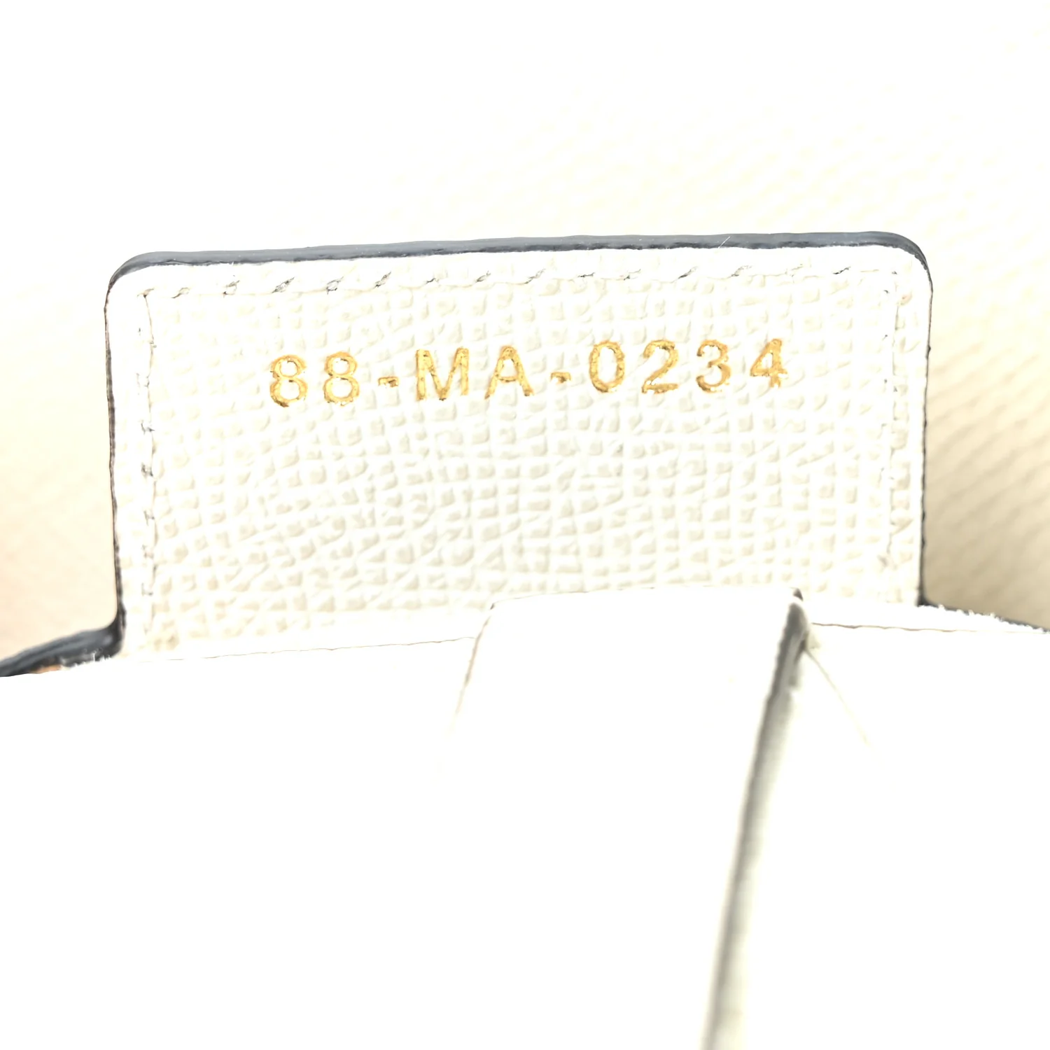 Grained Calfskin Saddle Bag White - Image 7