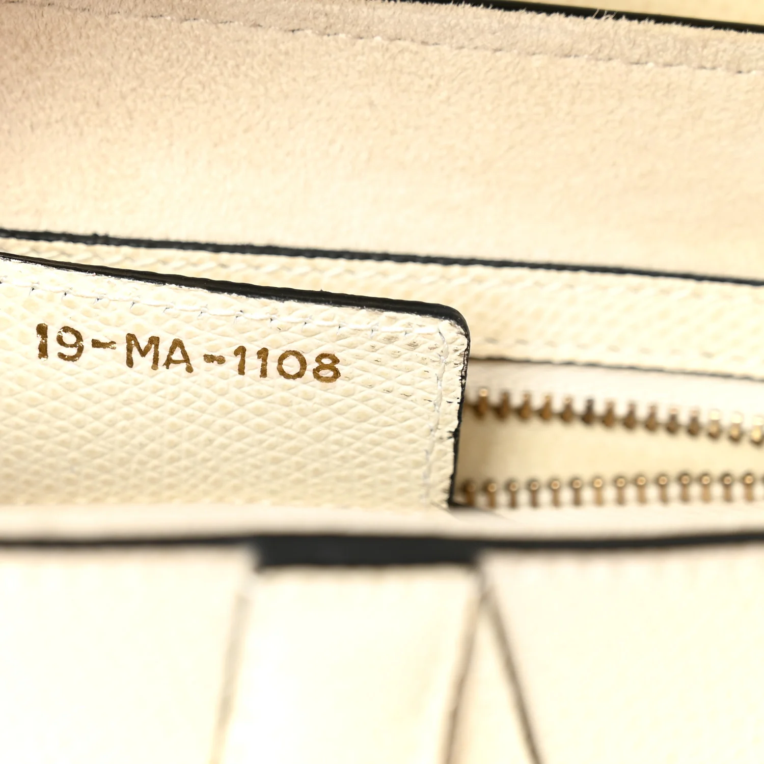 Grained Calfskin Saddle Bag White - Image 7