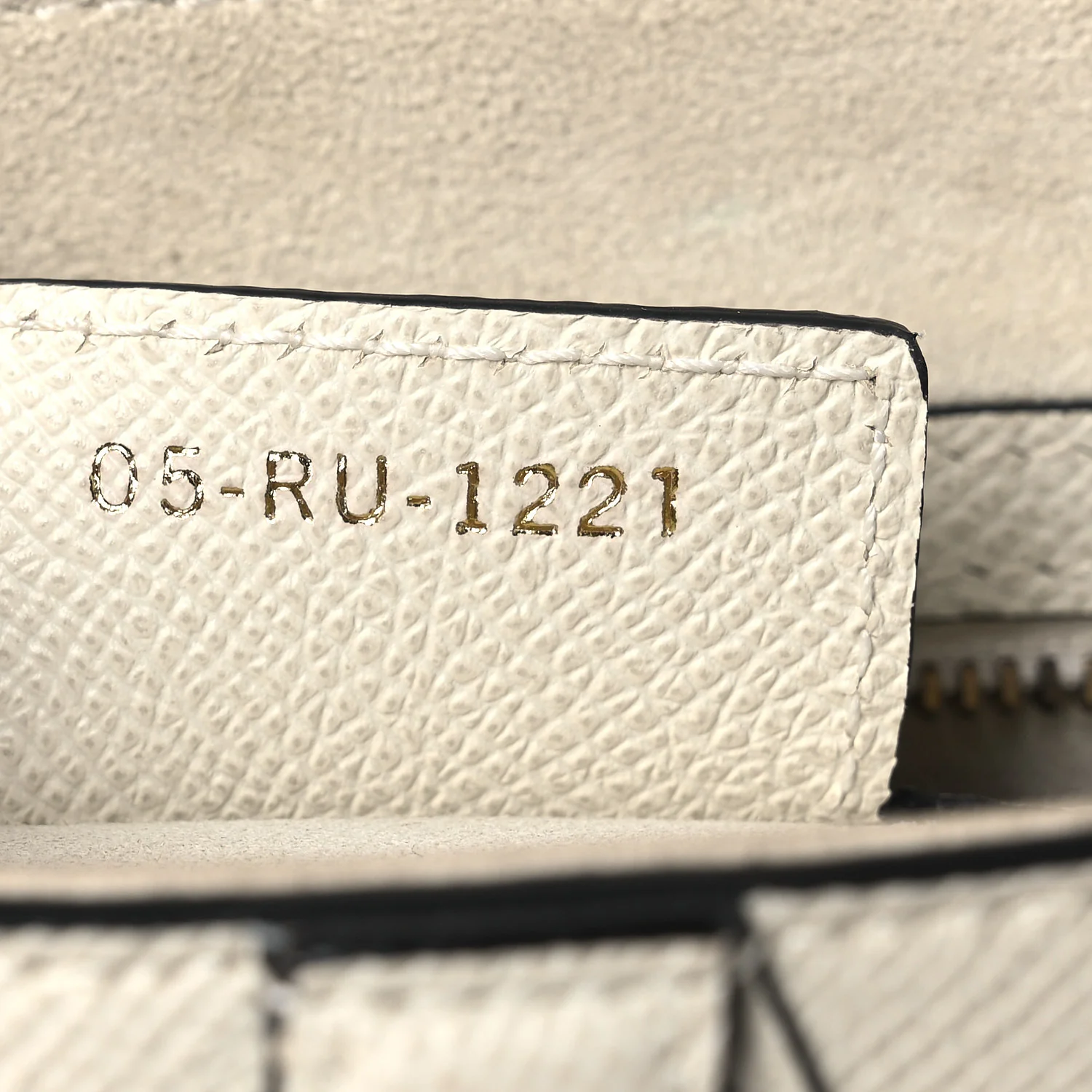 Grained Calfskin Saddle Bag White - Image 6
