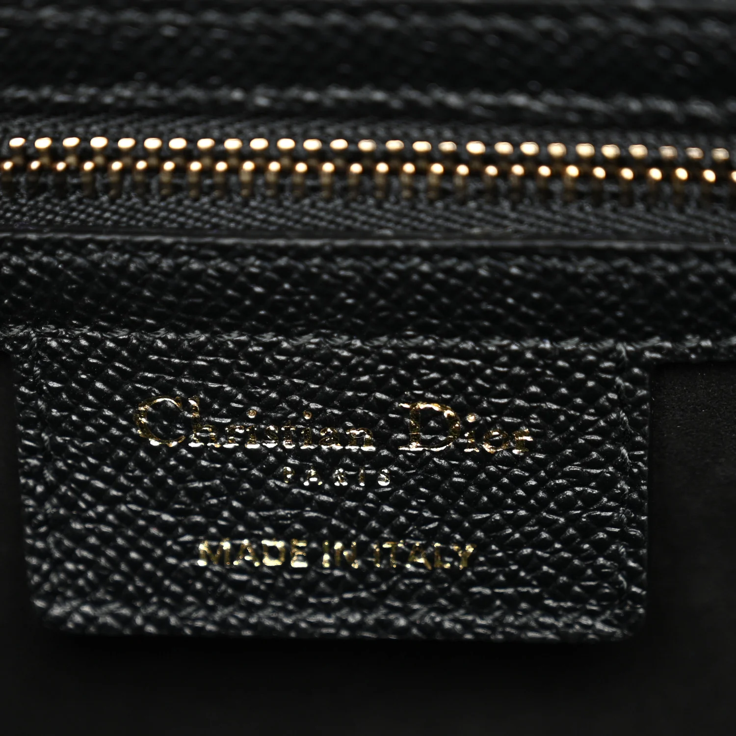 Grained Calfskin Saddle Bag With Strap Black - Image 6