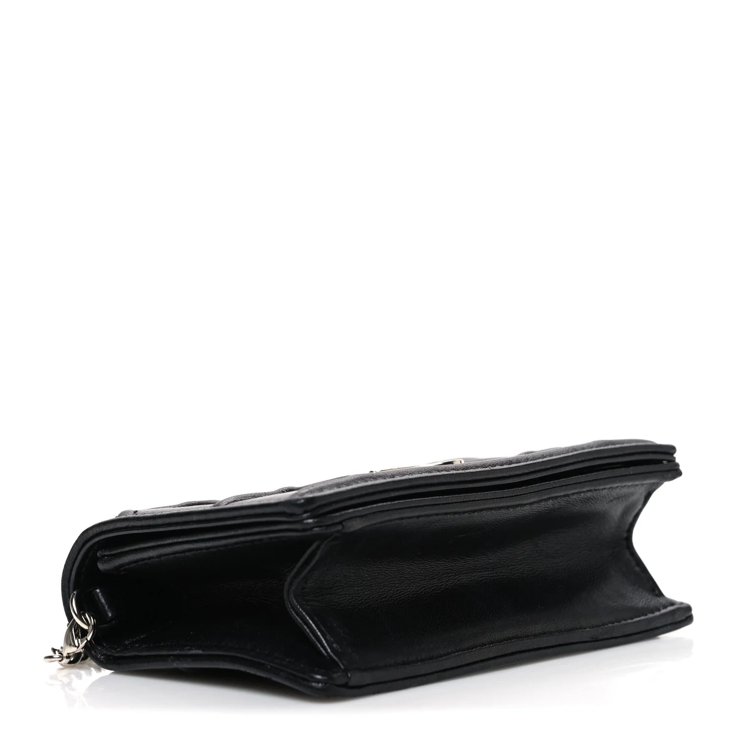Lambskin Baby Diorama Flap Bag Black - Image 4