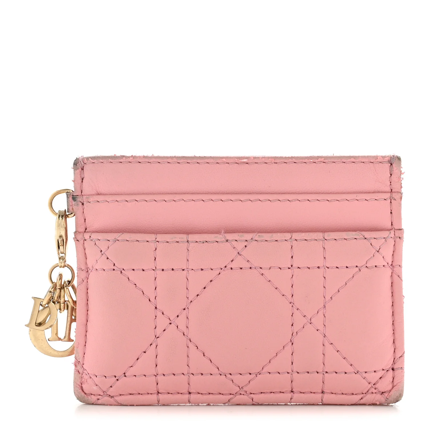 Lambskin Cannage Lady Dior Five-Slots Card Holder Melacoton