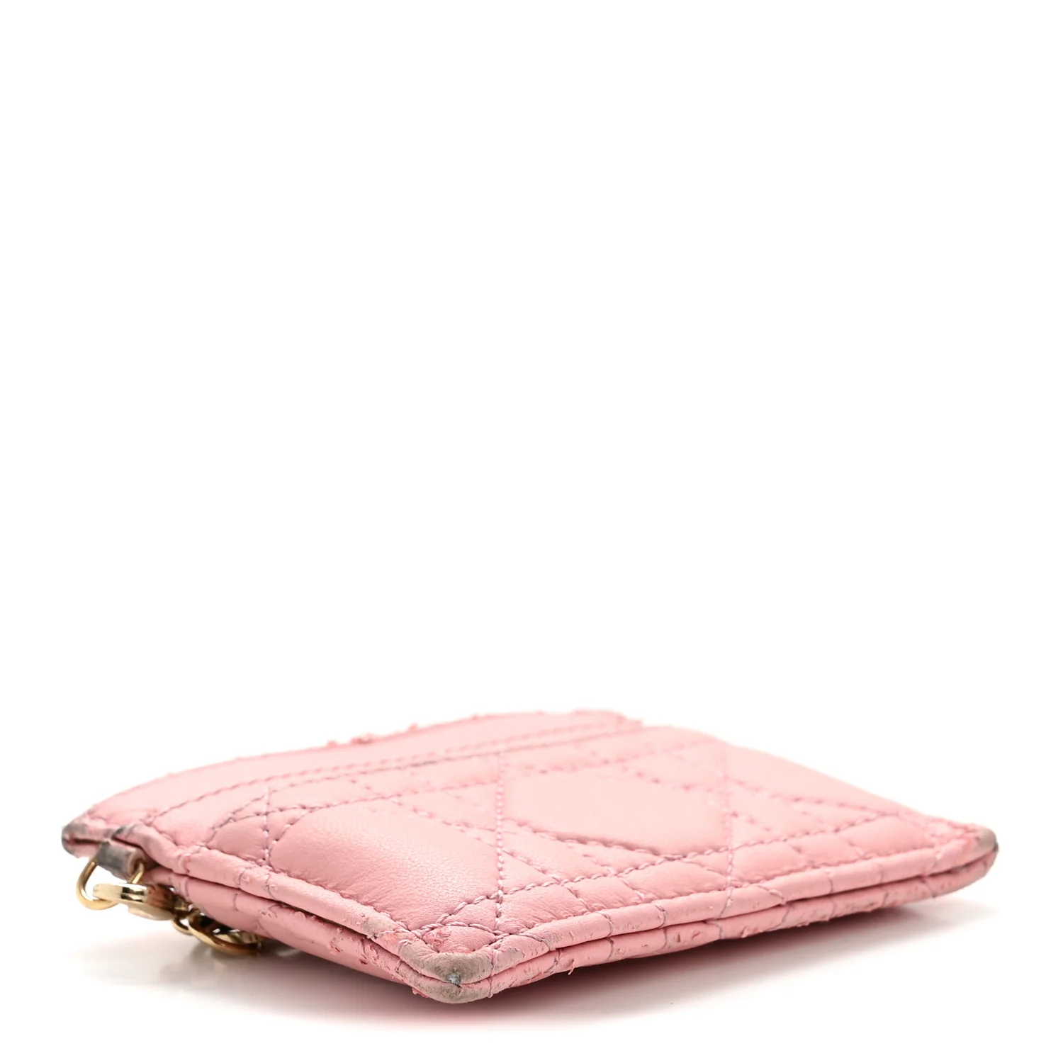 Lambskin Cannage Lady Dior Five-Slots Card Holder Melacoton - Image 4