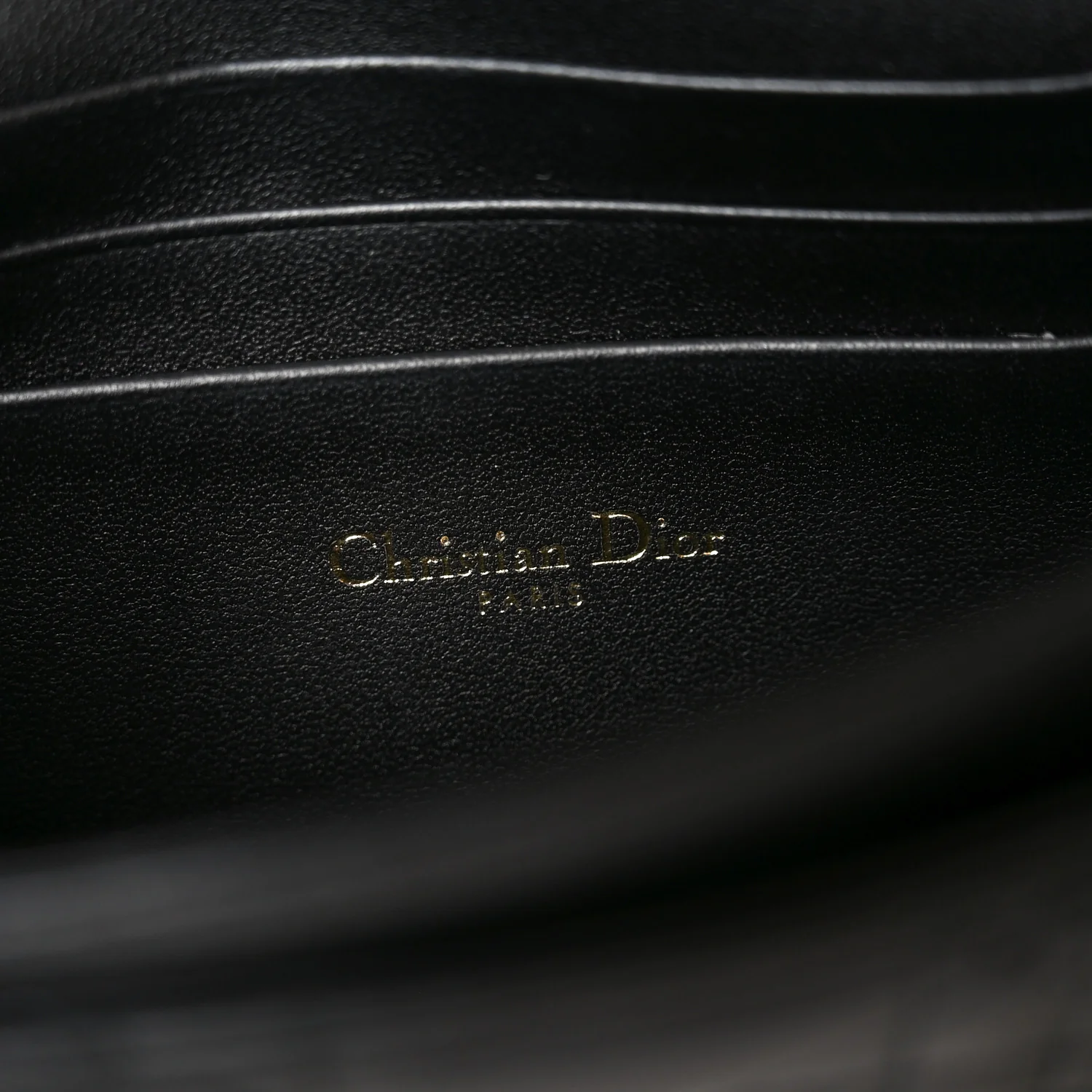 Lambskin Cannage Lady Dior Phone Pouch Black - Image 5