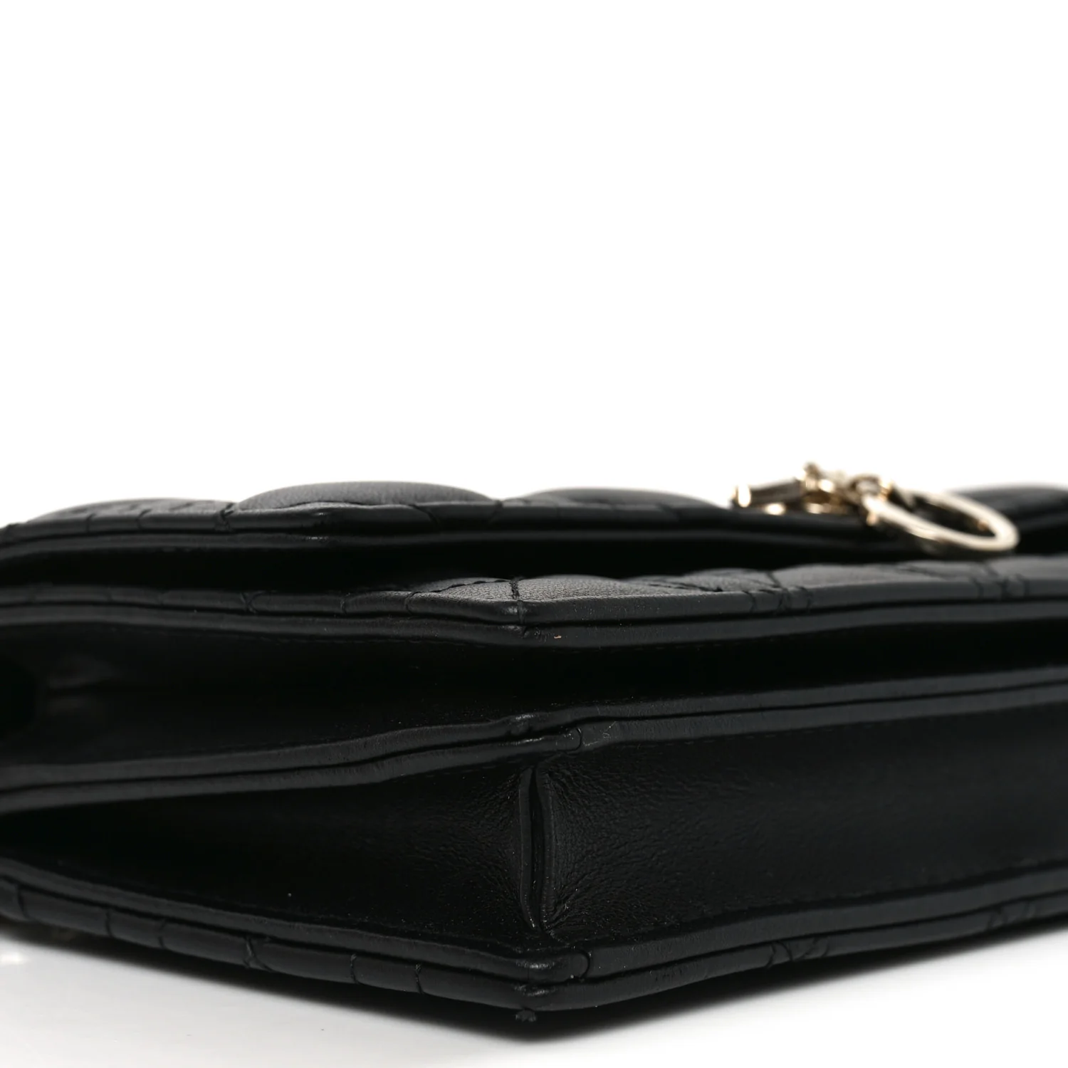 Lambskin Cannage Lady Dior Phone Pouch Black - Image 7