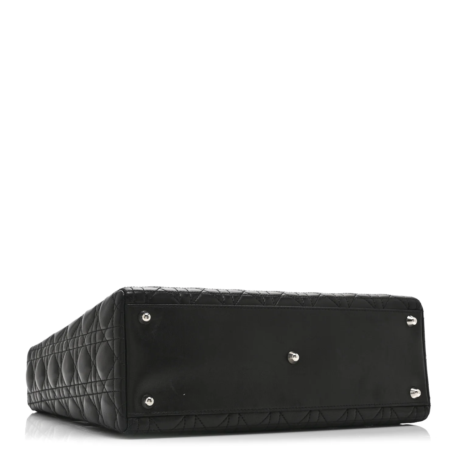 Lambskin Cannage Large Lady Dior Black - Image 4