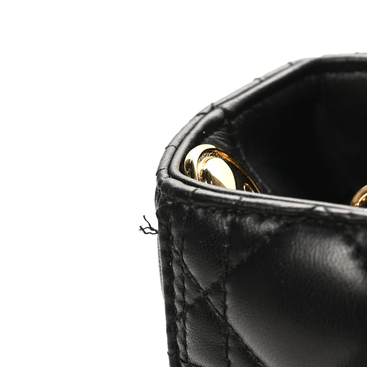 Lambskin Cannage Large Lady Dior Black - Image 10
