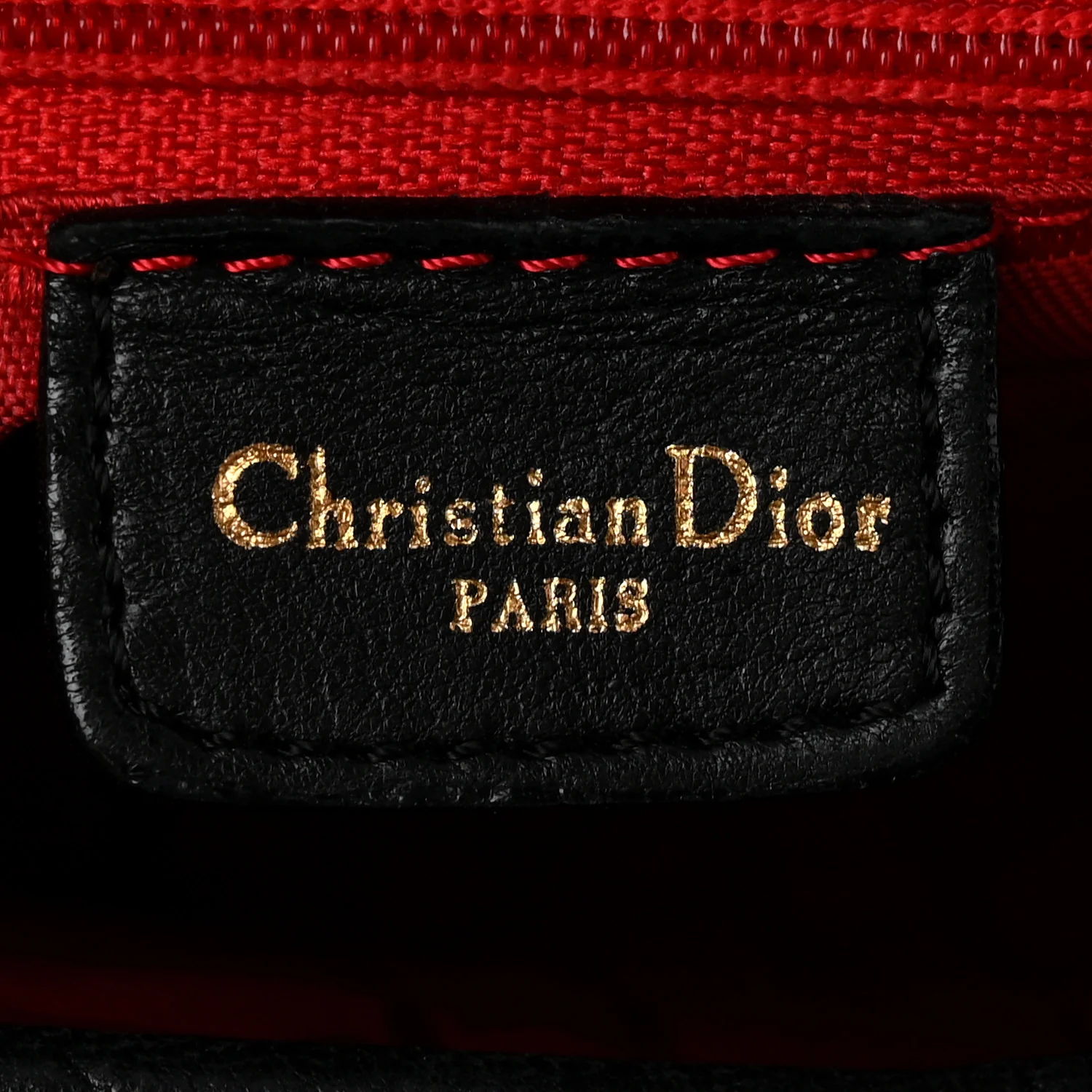 Lambskin Cannage Large Lady Dior Black - Image 6