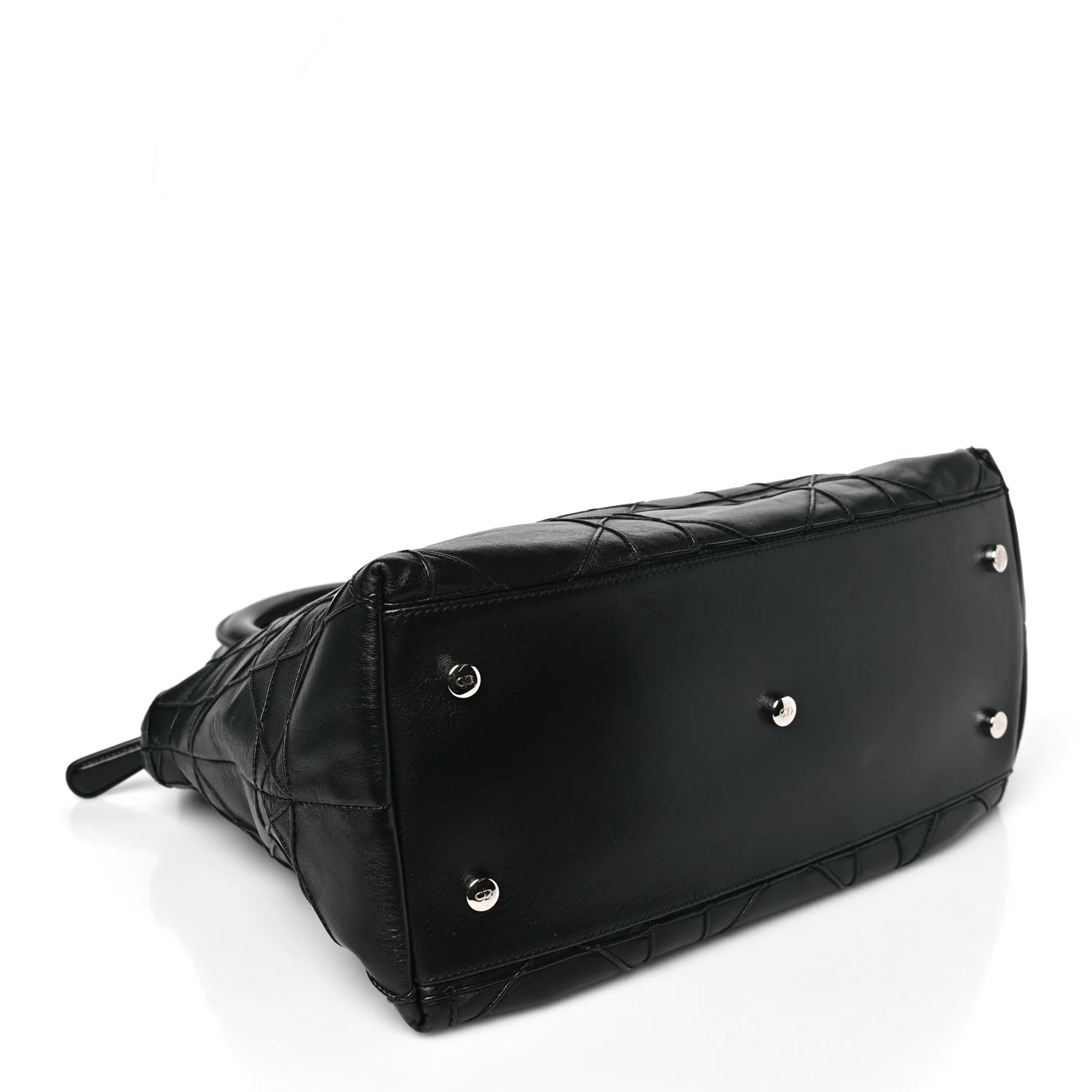 Lambskin Cannage Medium Granville Tote Black - Image 4
