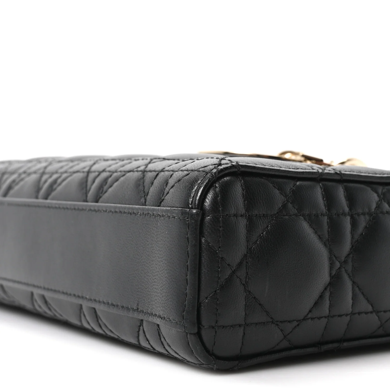 Lambskin Cannage Medium Lady D-Joy Black - Image 10