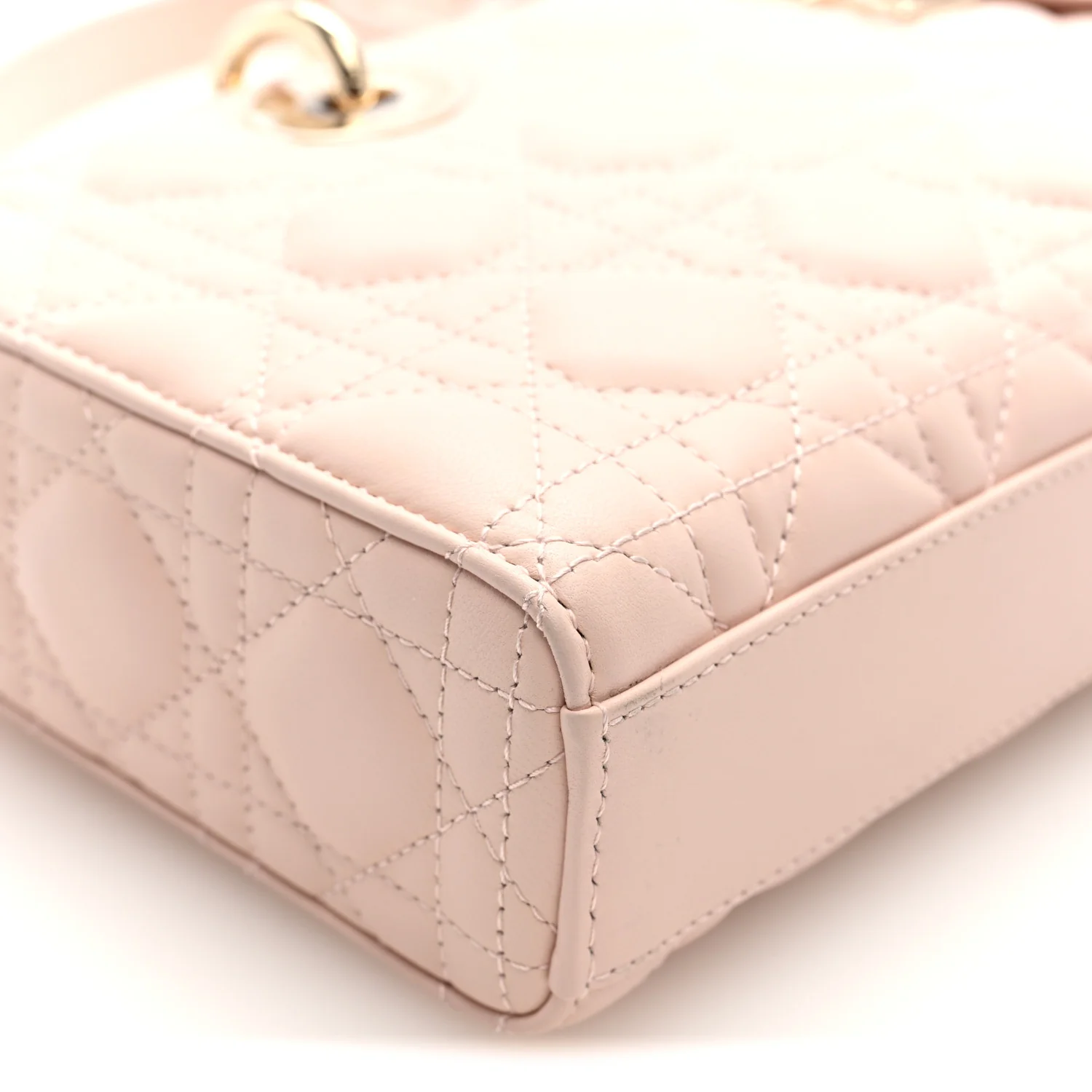 Lambskin Cannage Medium Lady D-Joy Powder Pink - Image 8