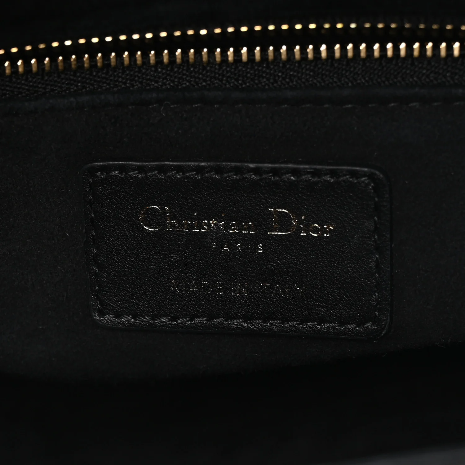 Lambskin Cannage Medium Lady Dior Black - Image 5
