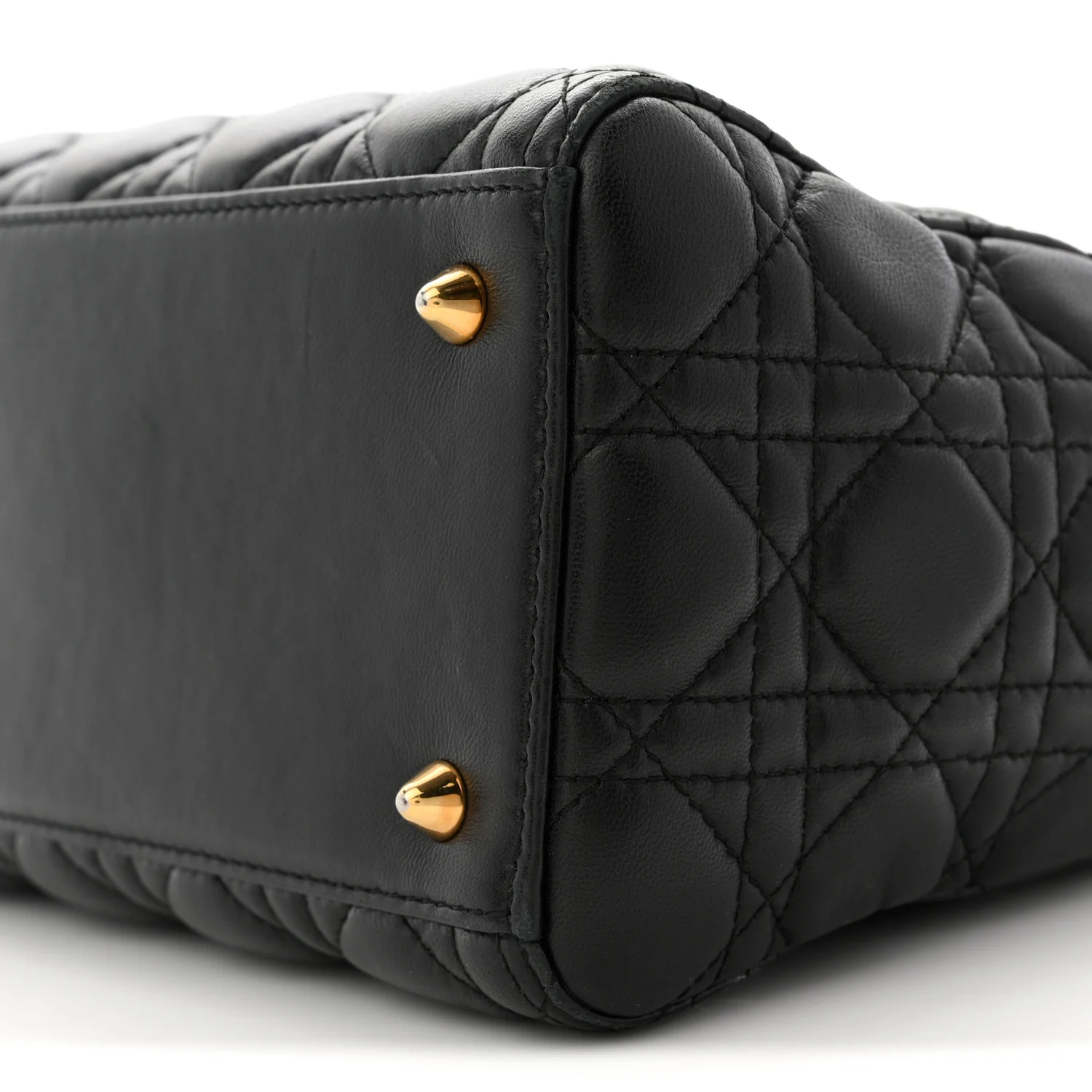 Lambskin Cannage Medium Lady Dior Black - Image 10