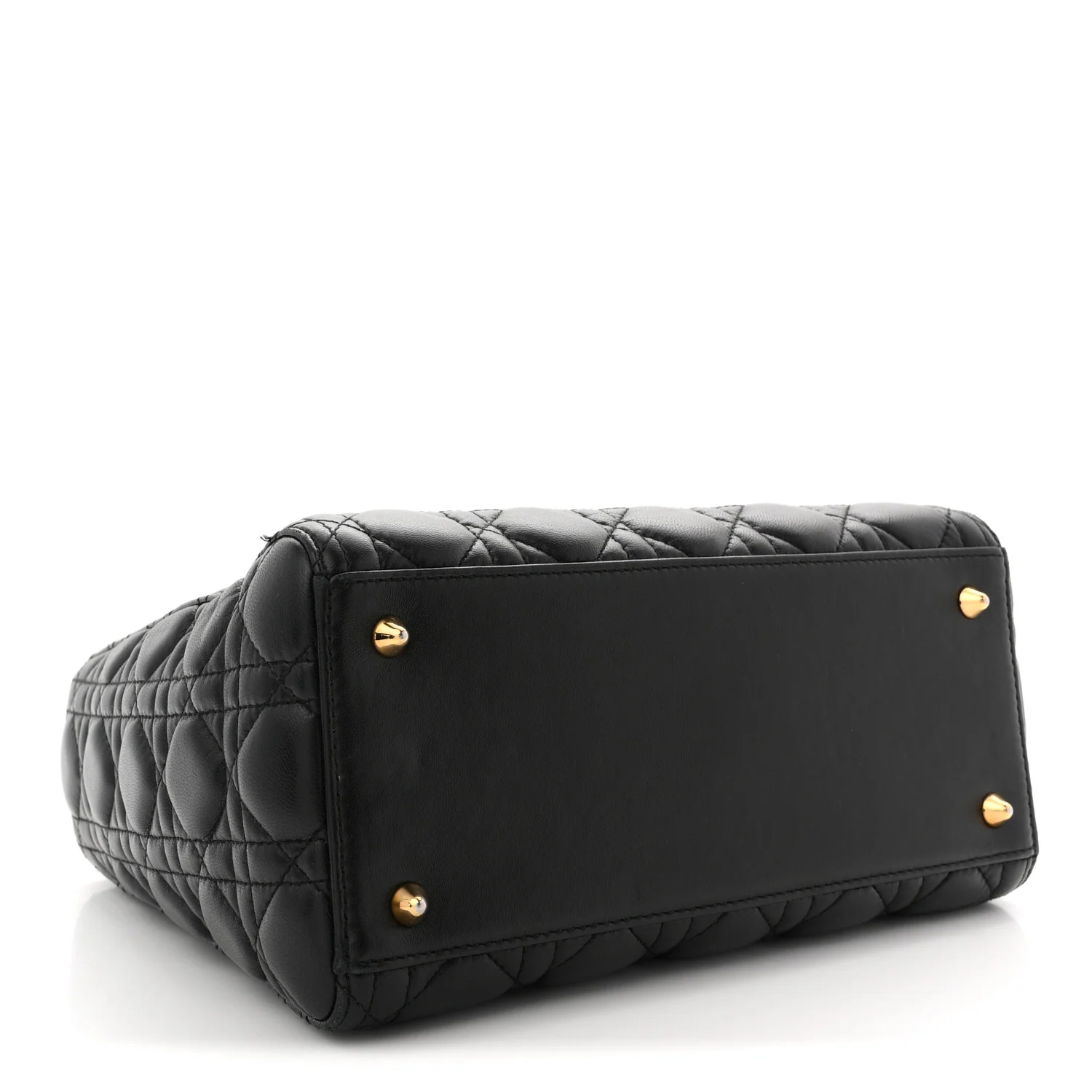Lambskin Cannage Medium Lady Dior Black - Image 4