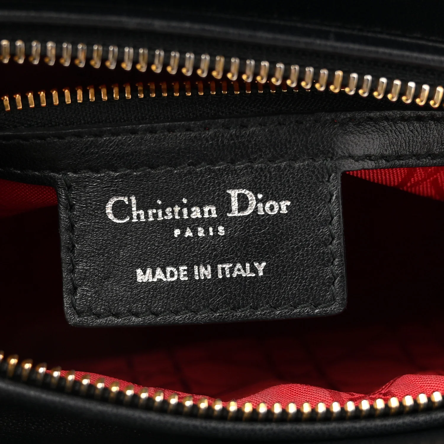 Lambskin Cannage Medium Lady Dior Black - Image 6