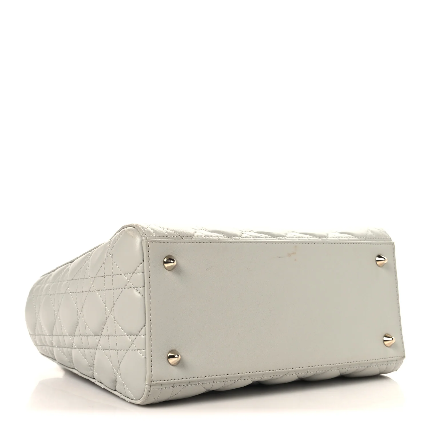 Lambskin Cannage Medium Lady Dior Grey - Image 4