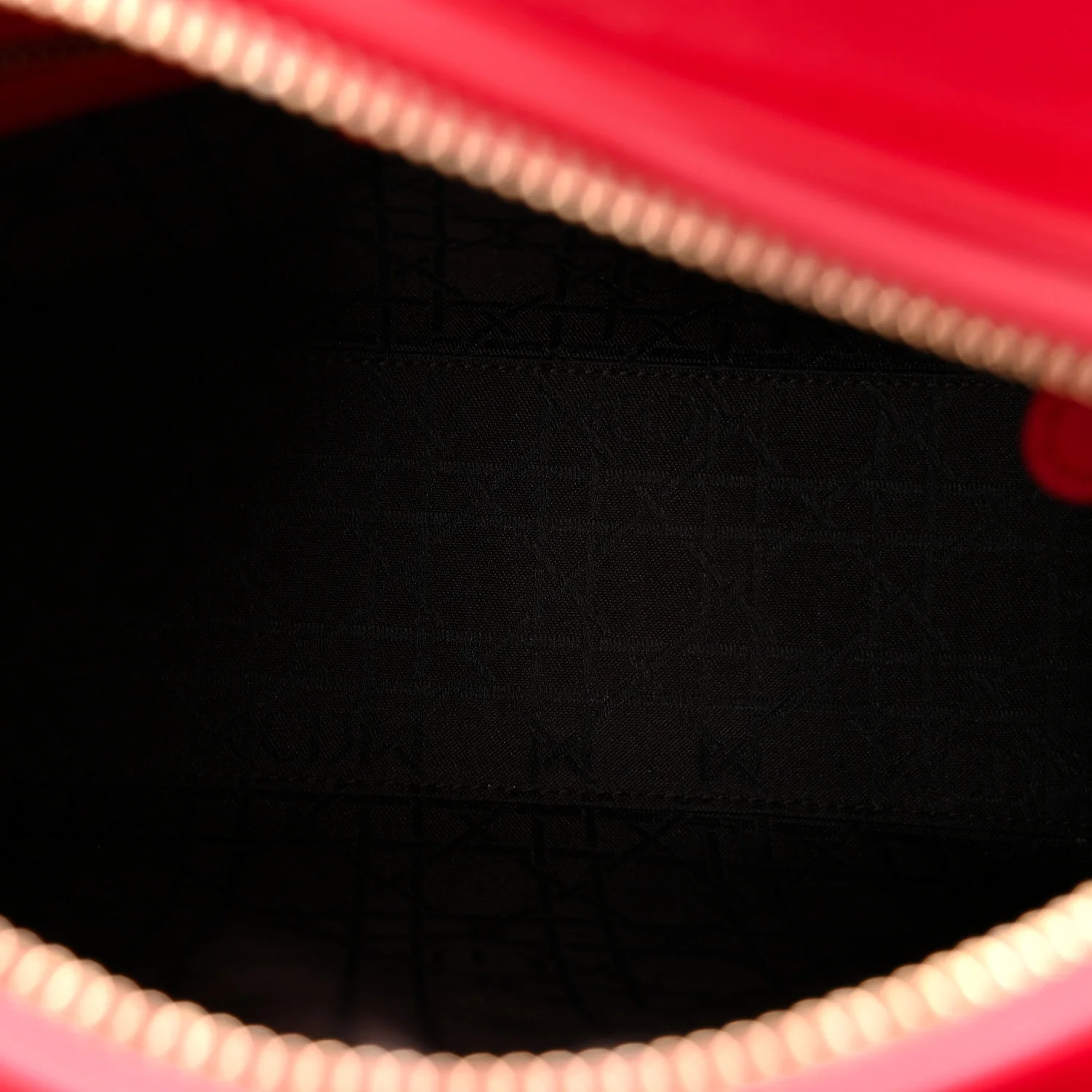 Lambskin Cannage Medium Lady Dior Red - Image 5
