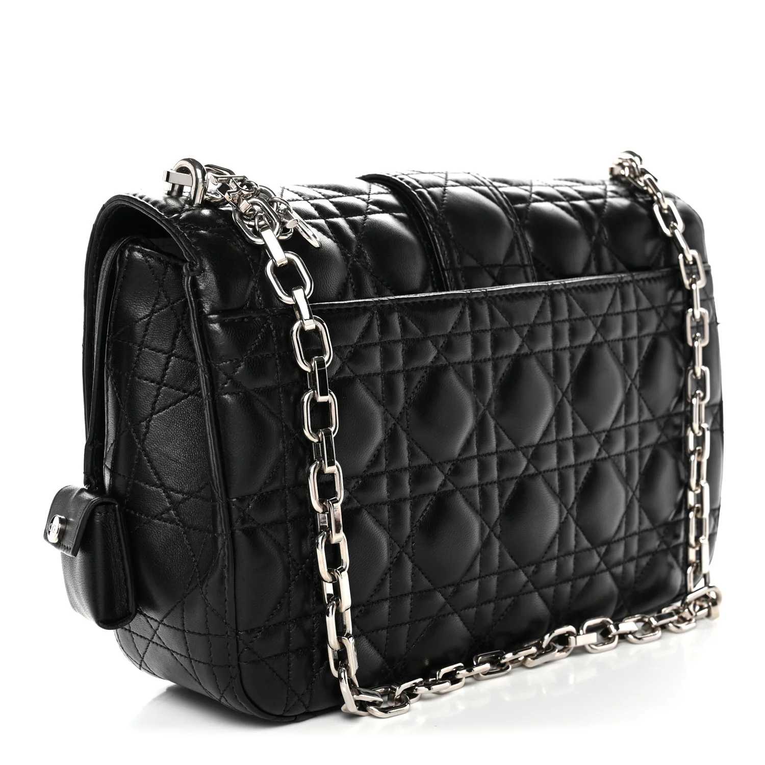 Lambskin Cannage Medium Miss Dior Flap Black - Image 3