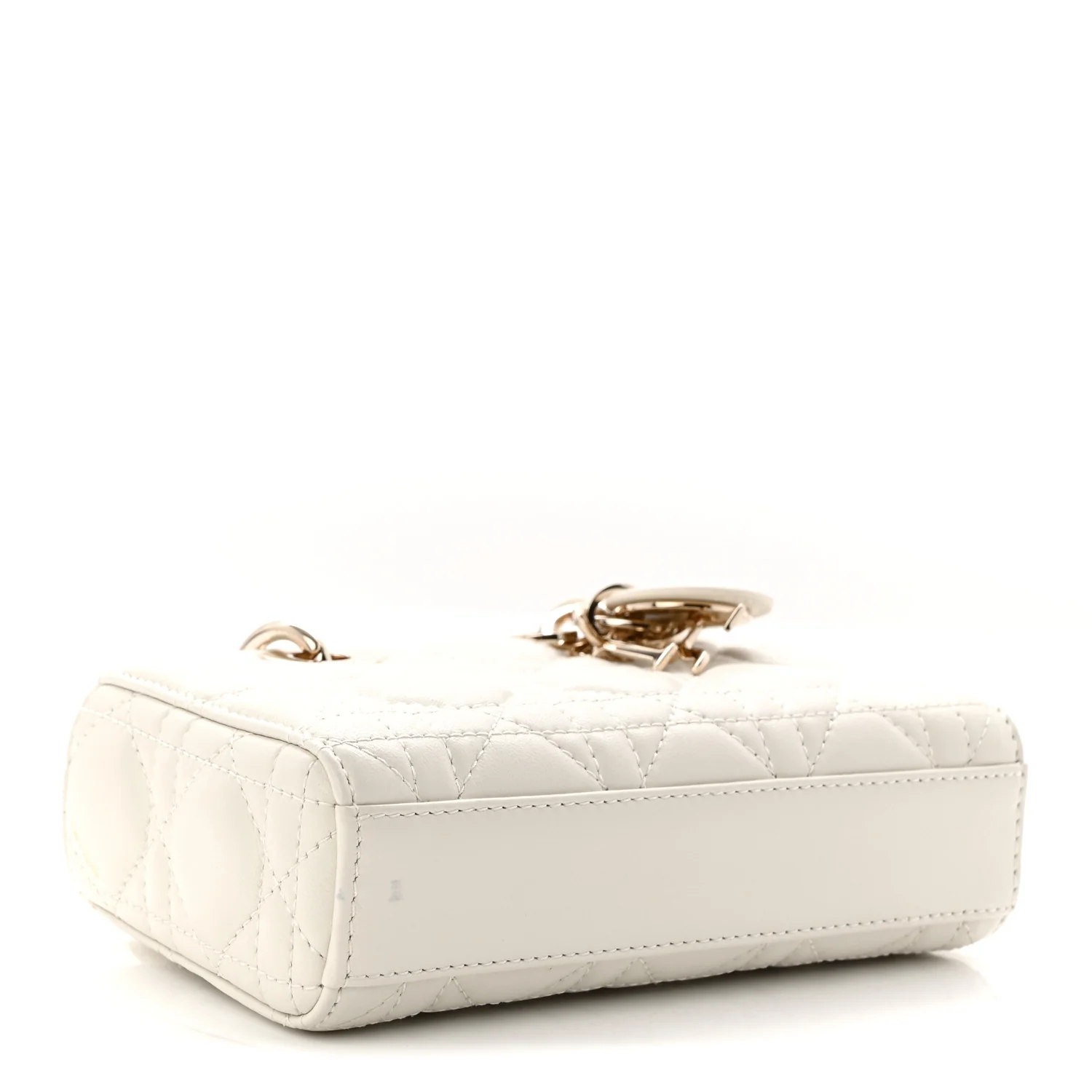 Lambskin Cannage Micro Lady D-Joy Latte - Image 4