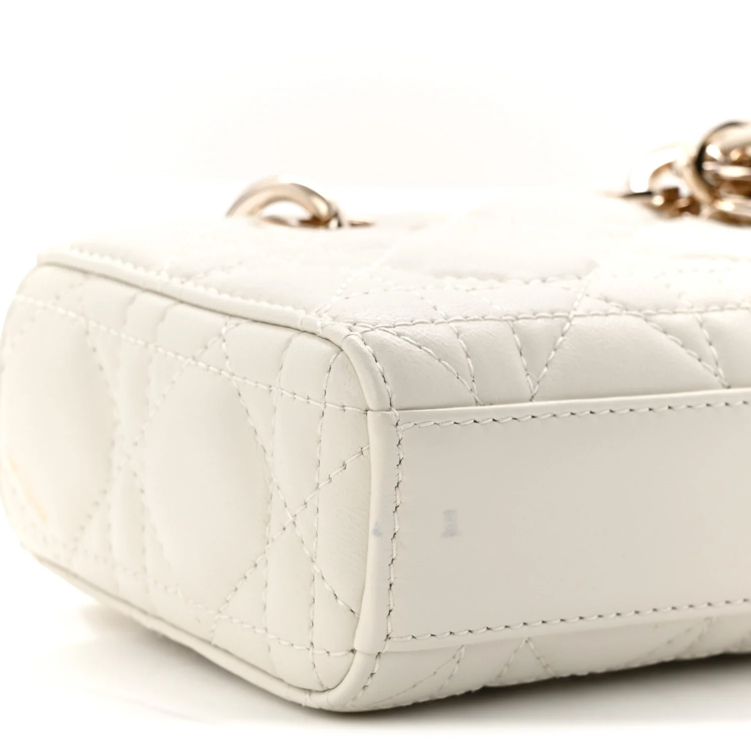 Lambskin Cannage Micro Lady D-Joy Latte - Image 9