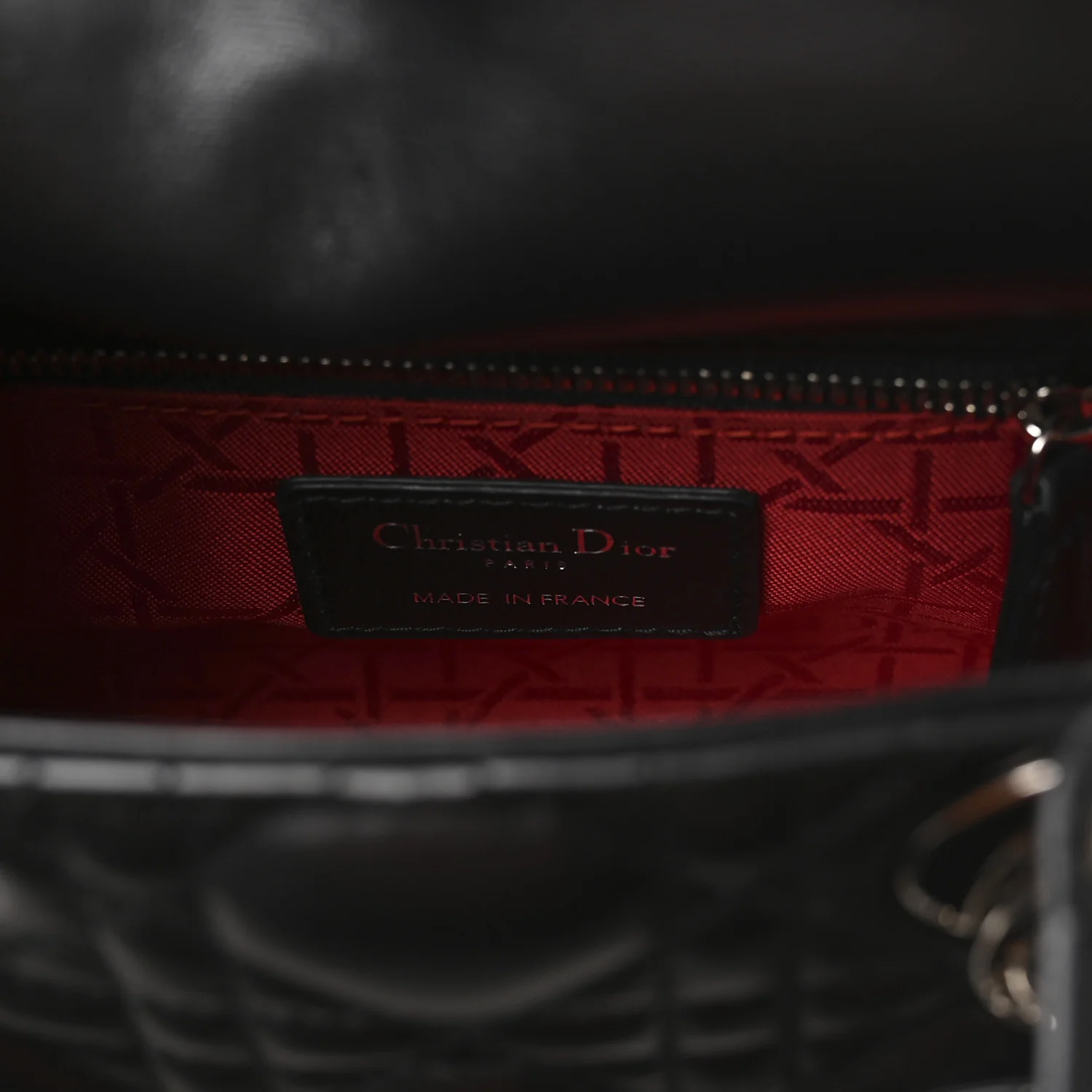 Lambskin Cannage Mini Lady Dior Black - Image 6