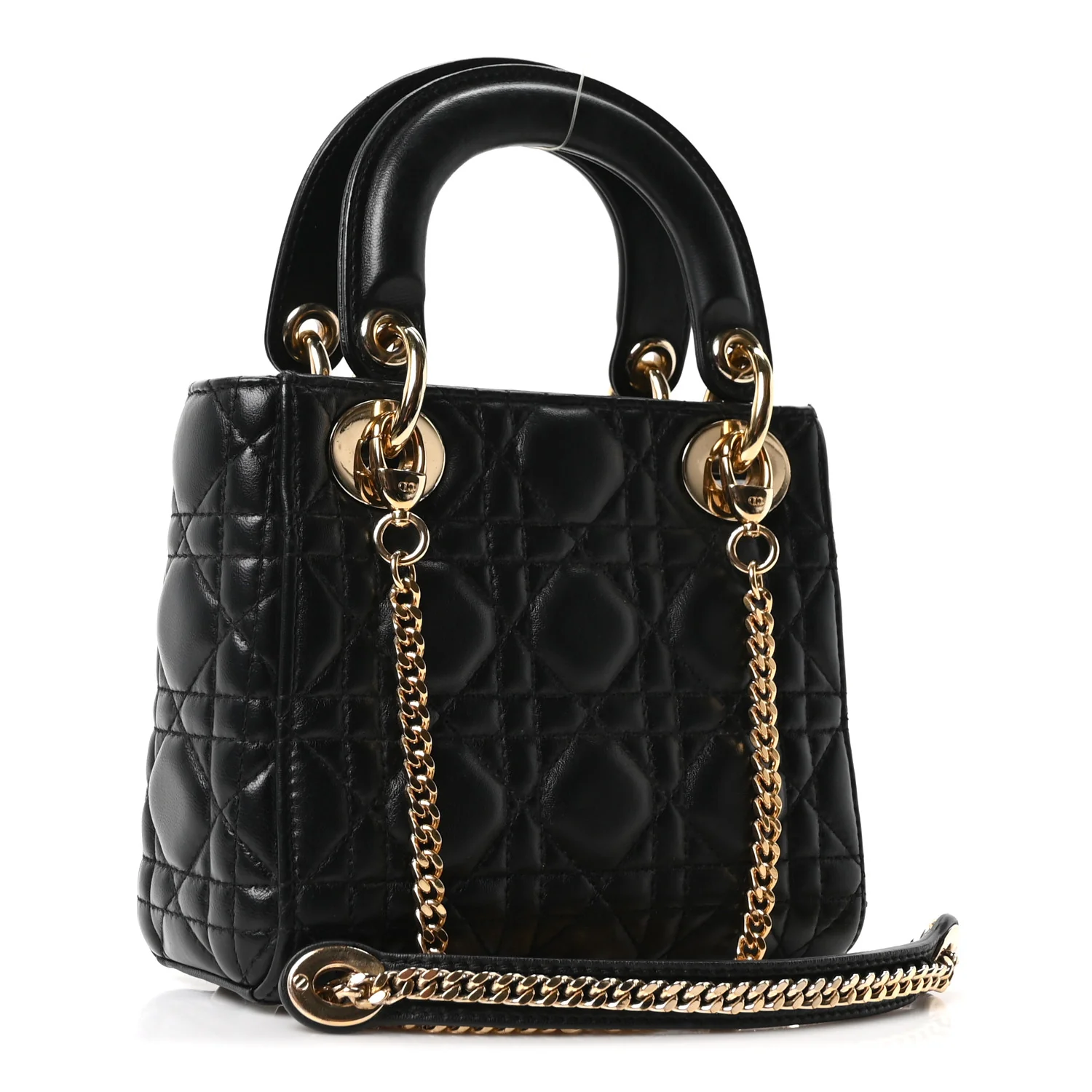 Lambskin Cannage Mini Lady Dior Black - Image 2