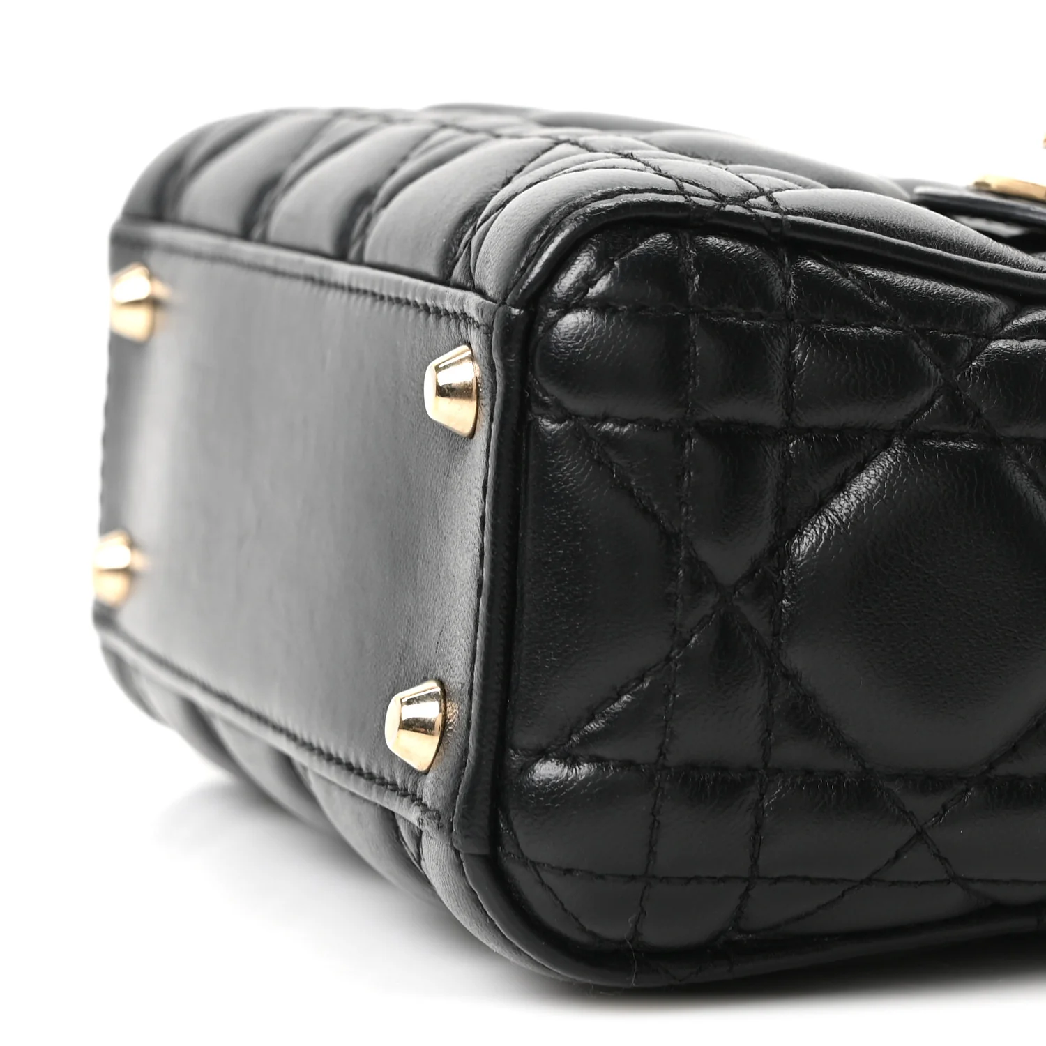 Lambskin Cannage Mini Lady Dior Black - Image 9