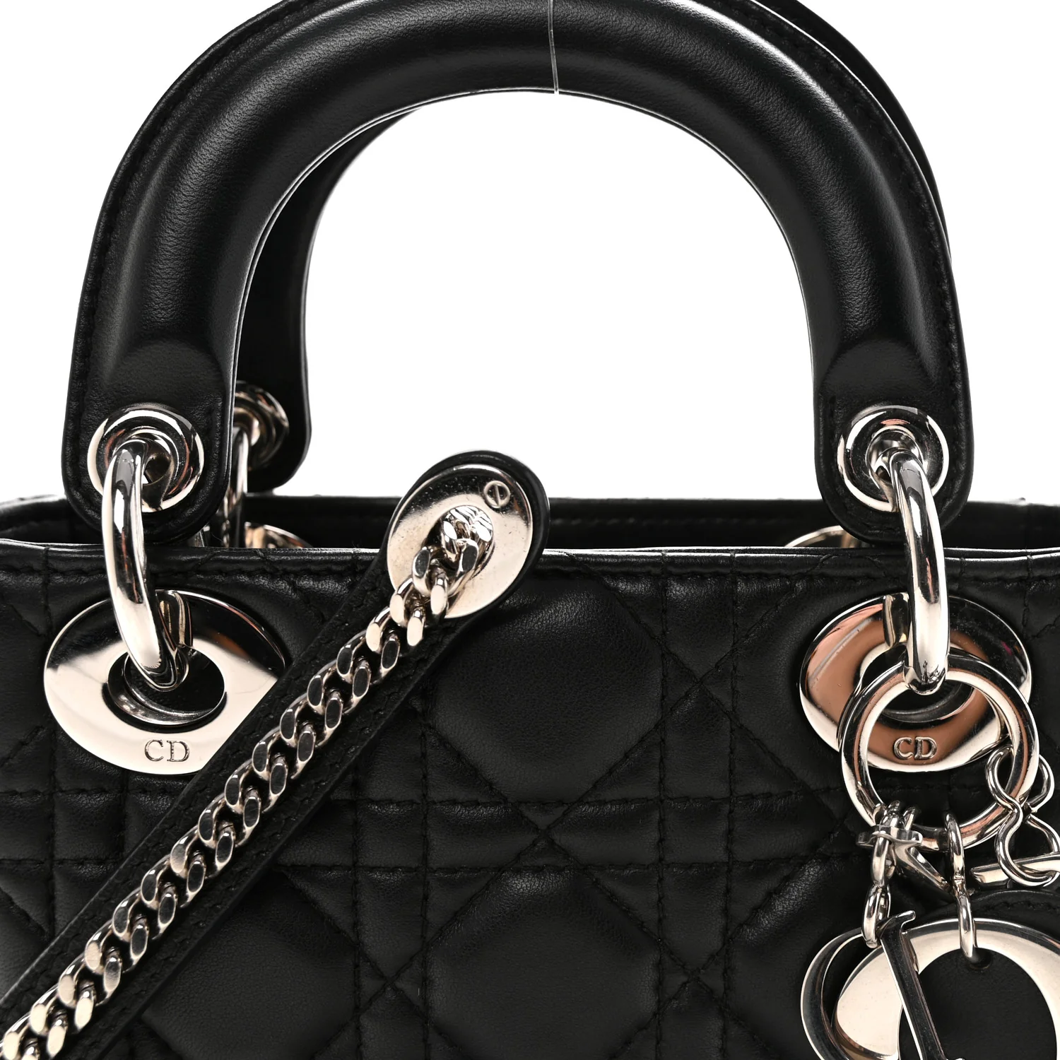 Lambskin Cannage Mini Lady Dior Black - Image 7
