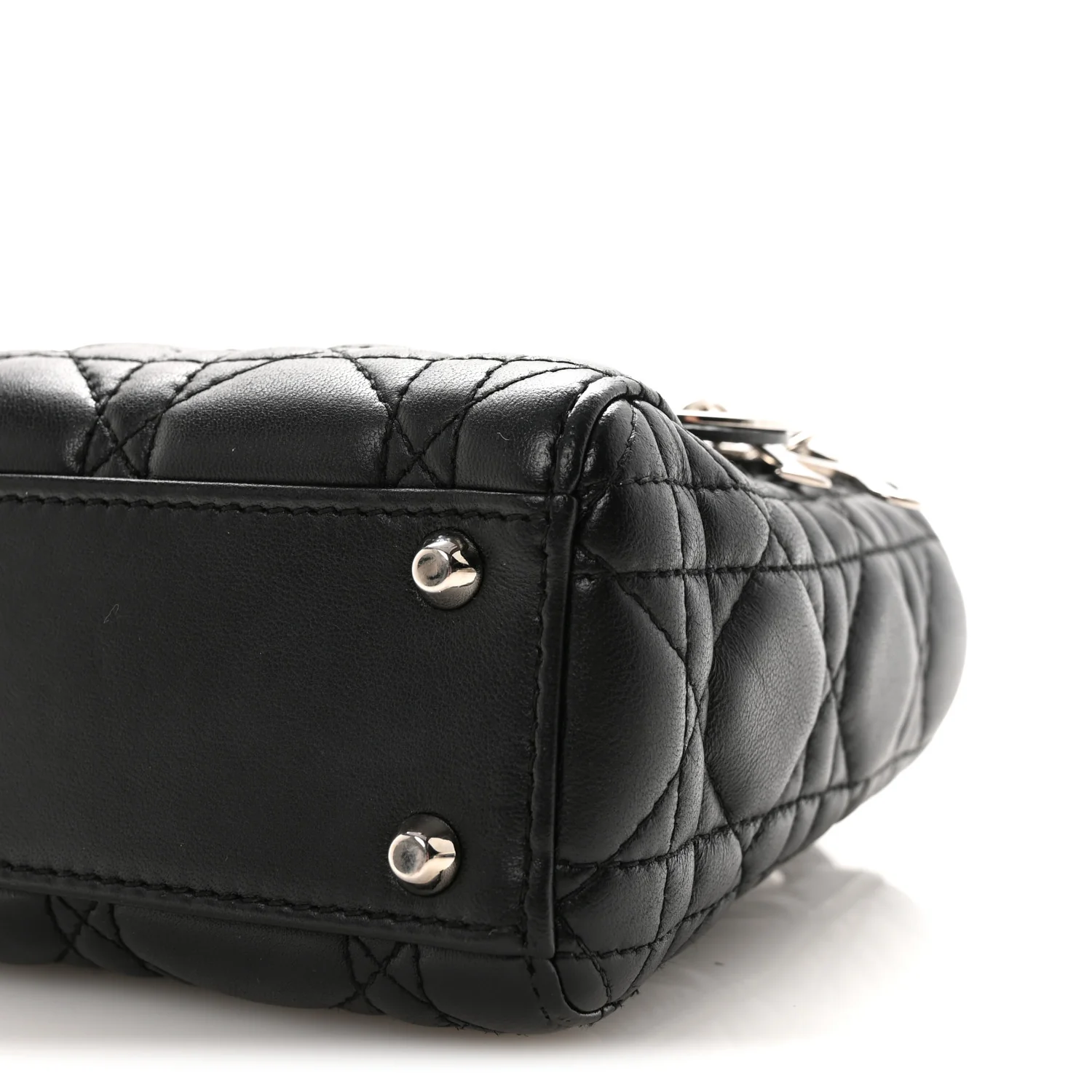Lambskin Cannage Mini Lady Dior Black - Image 9