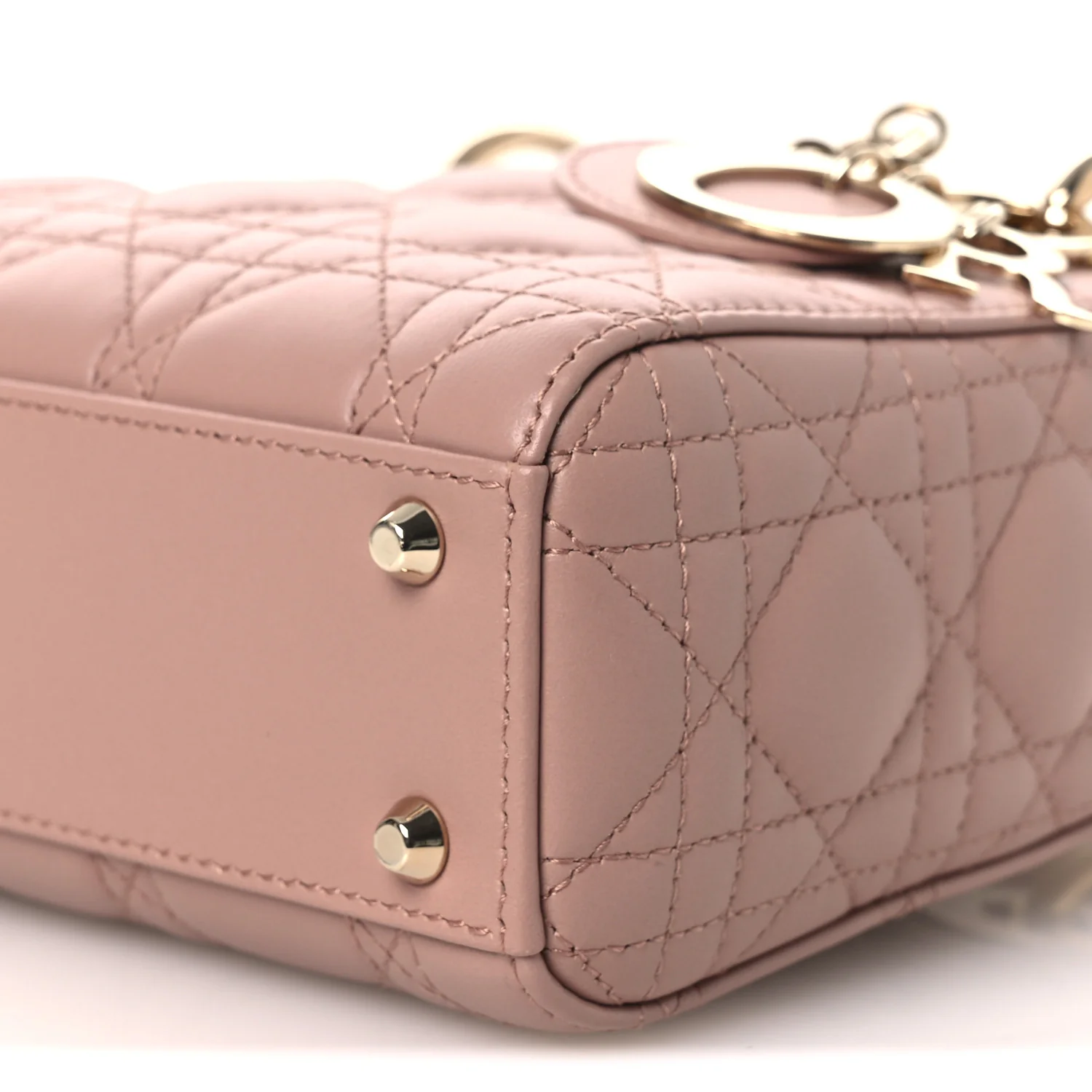 Lambskin Cannage Mini Lady Dior Blush - Image 10