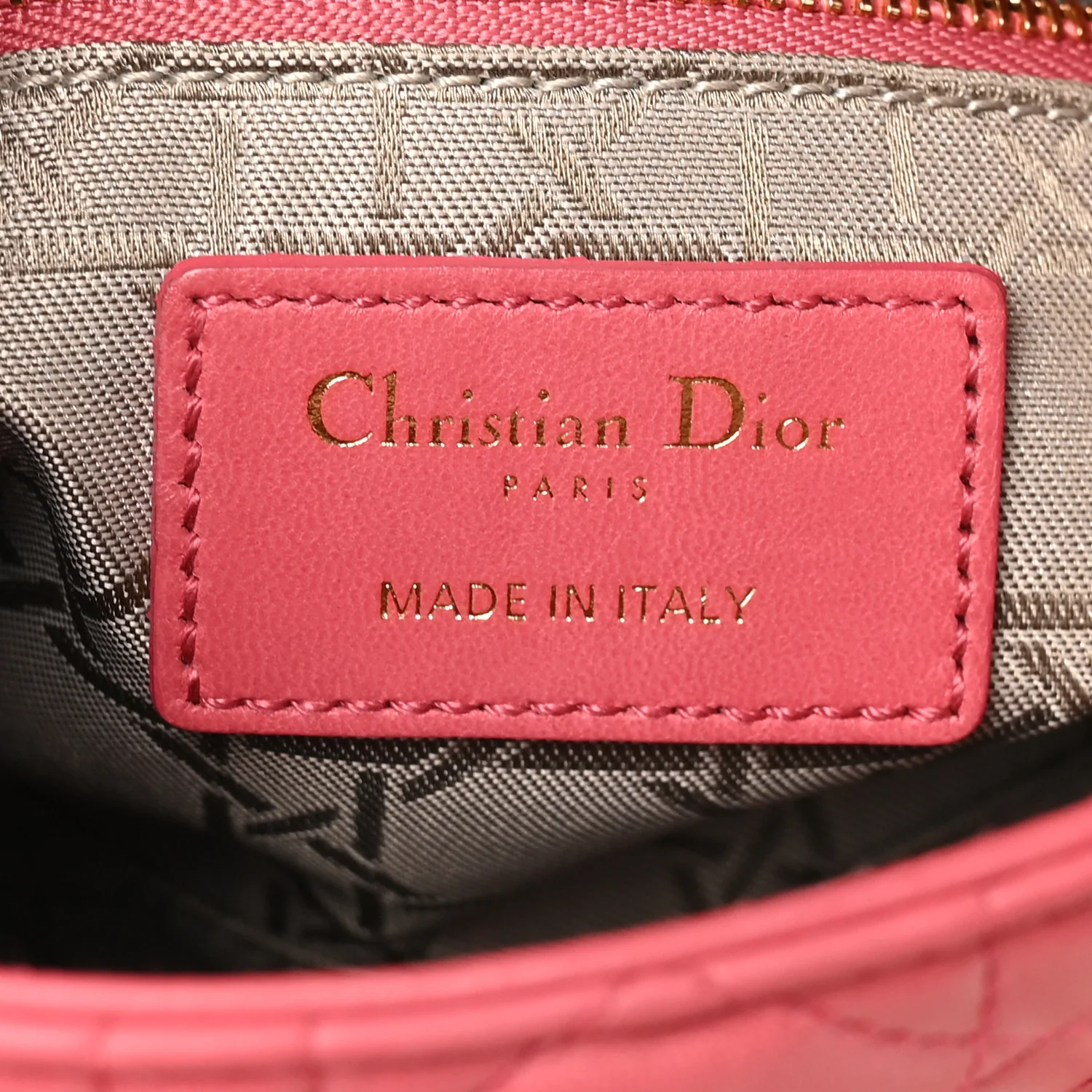 Lambskin Cannage Mini Lady Dior Pink - Image 6