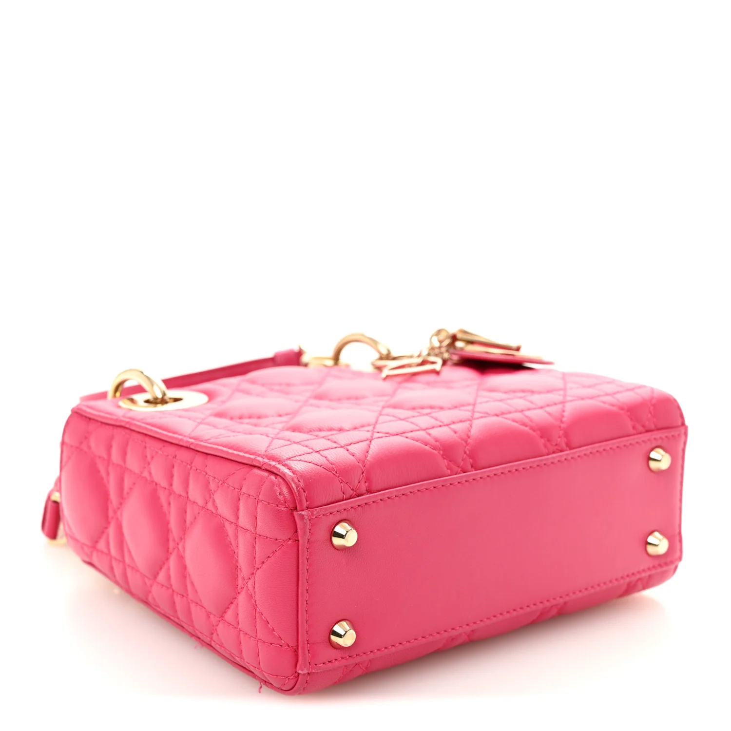 Lambskin Cannage Mini Lady Dior Pink - Image 4
