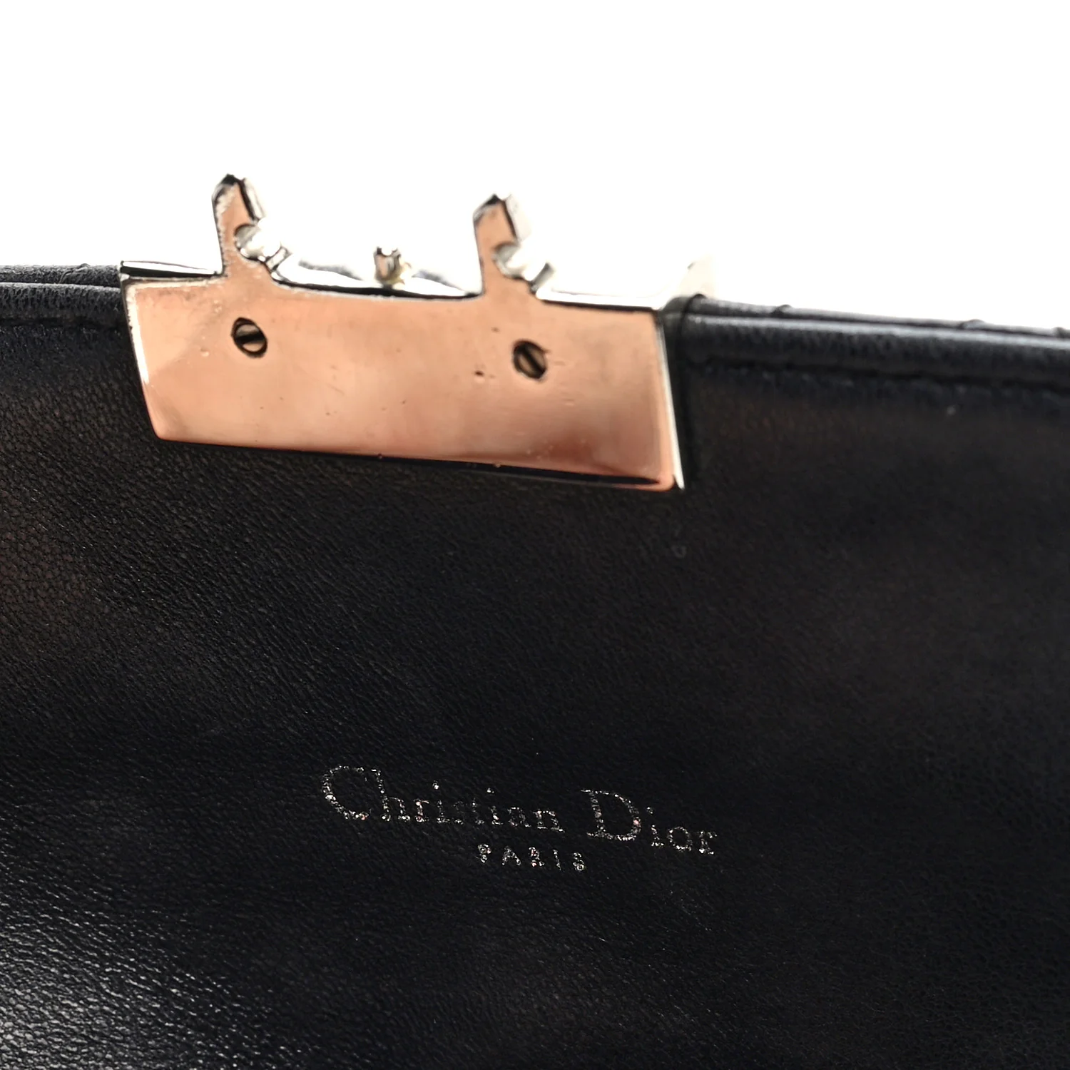 Lambskin Cannage Miss Dior Promenade Pouch Black - Image 6