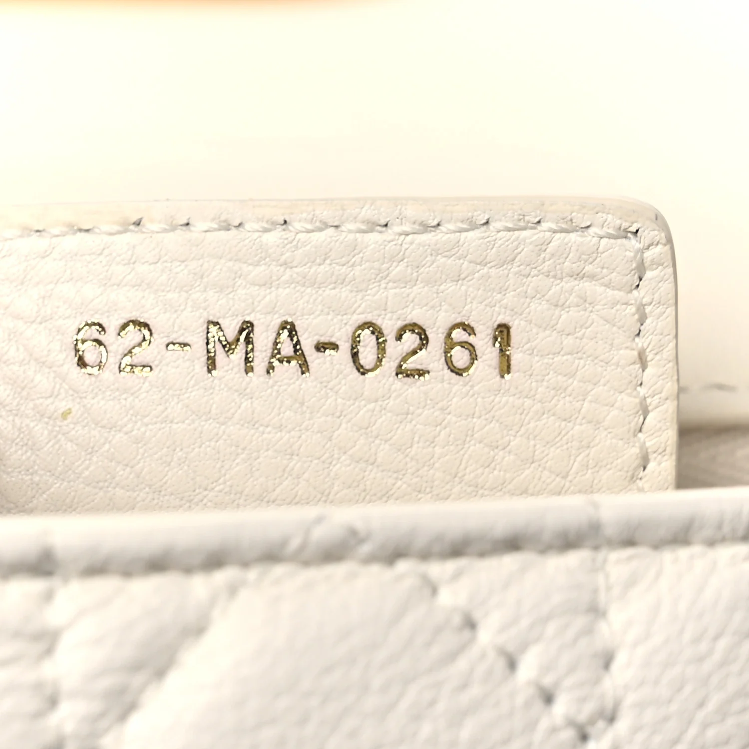 Lambskin Cannage Small Caro Bag Ivory - Image 7