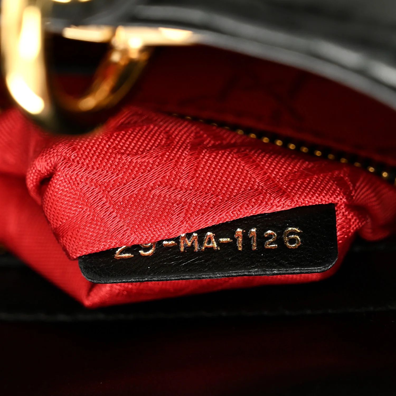 Lambskin Cannage Small Jeweled Lady Dior Black - Image 7